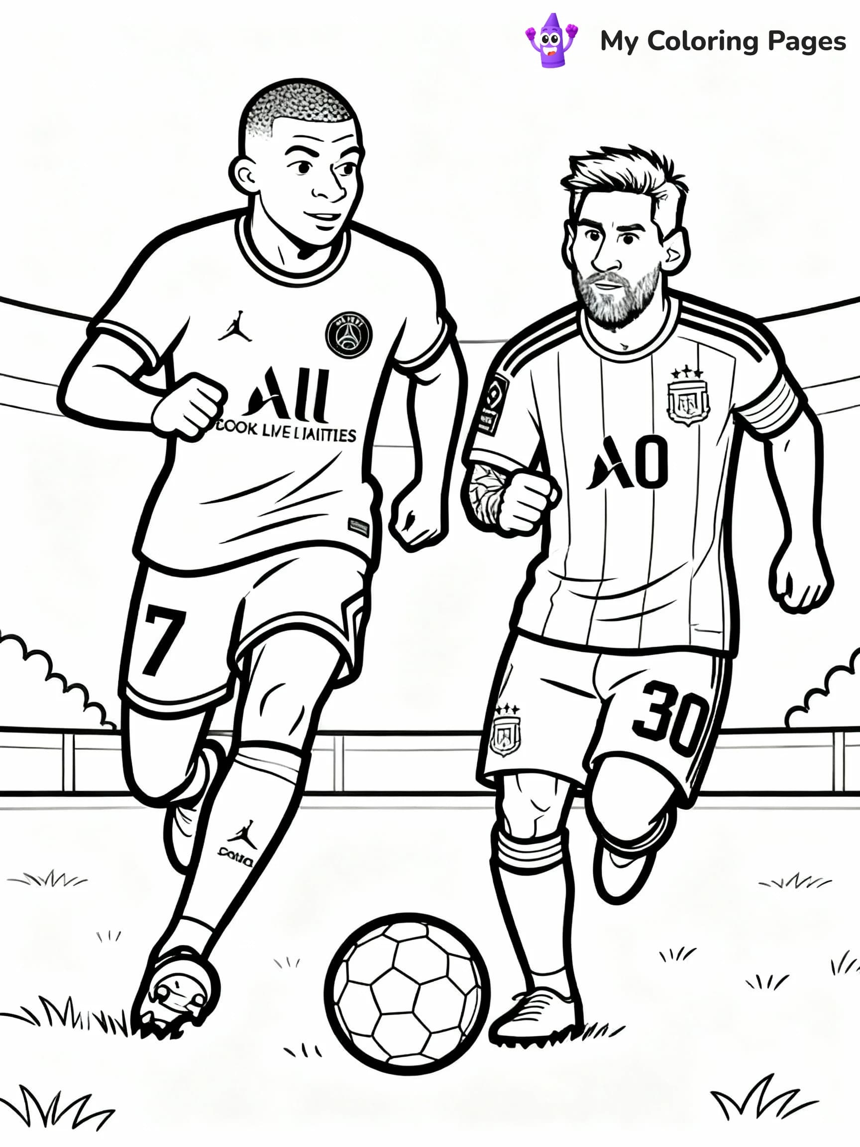 Kylian Mbappe Coloring Pages - 6