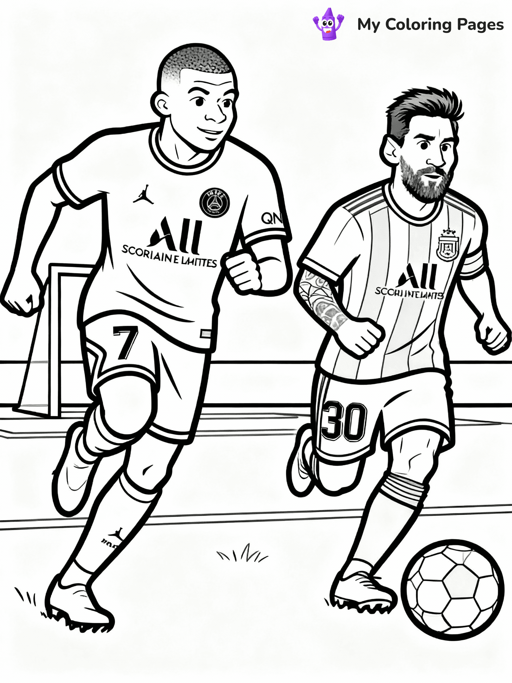 Kylian Mbappe Coloring Pages - 5