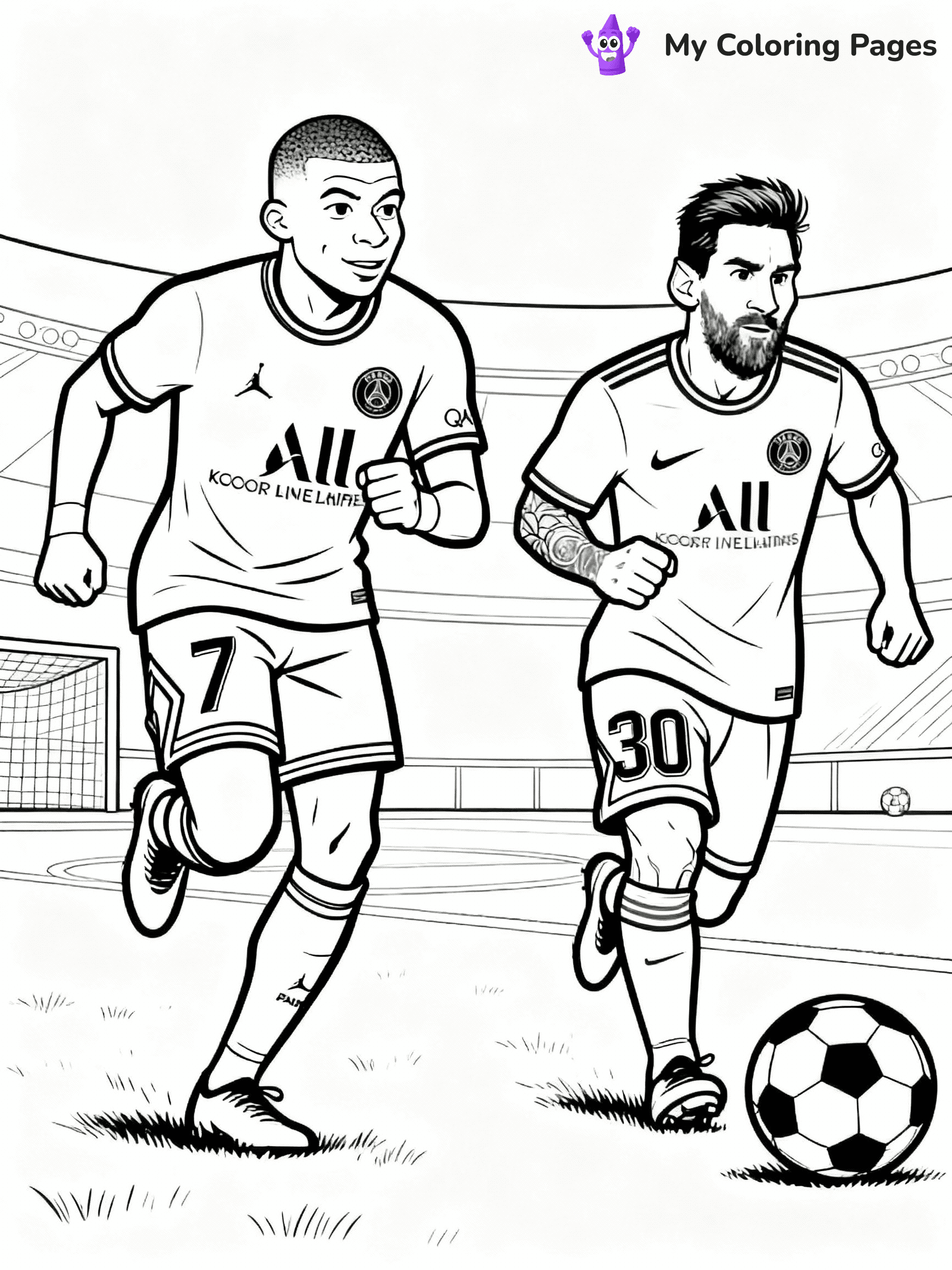 Kylian Mbappe Coloring Pages - 3