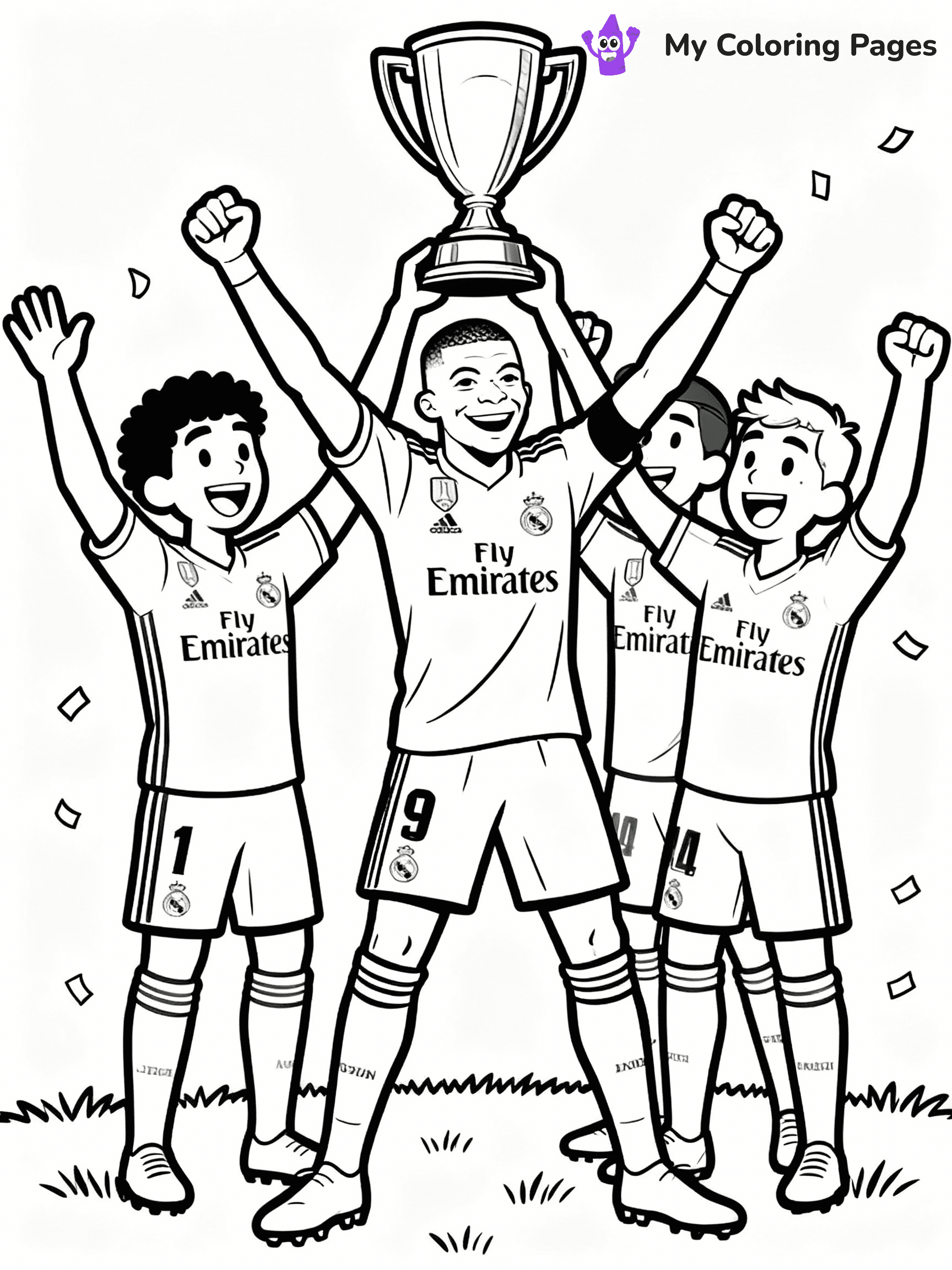 Kylian Mbappe Coloring Pages - 2