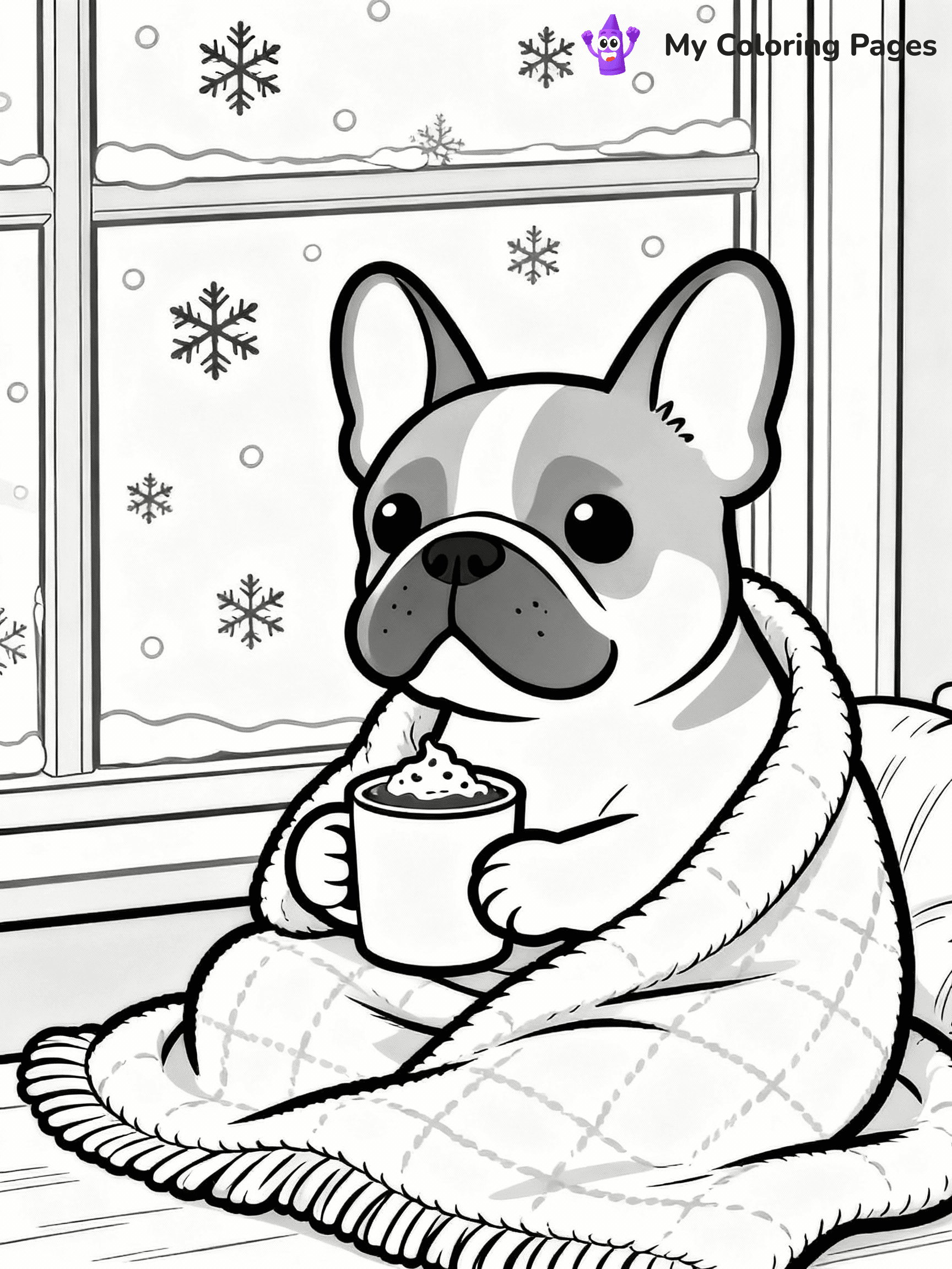 French Bulldog Coloring Pages - 24