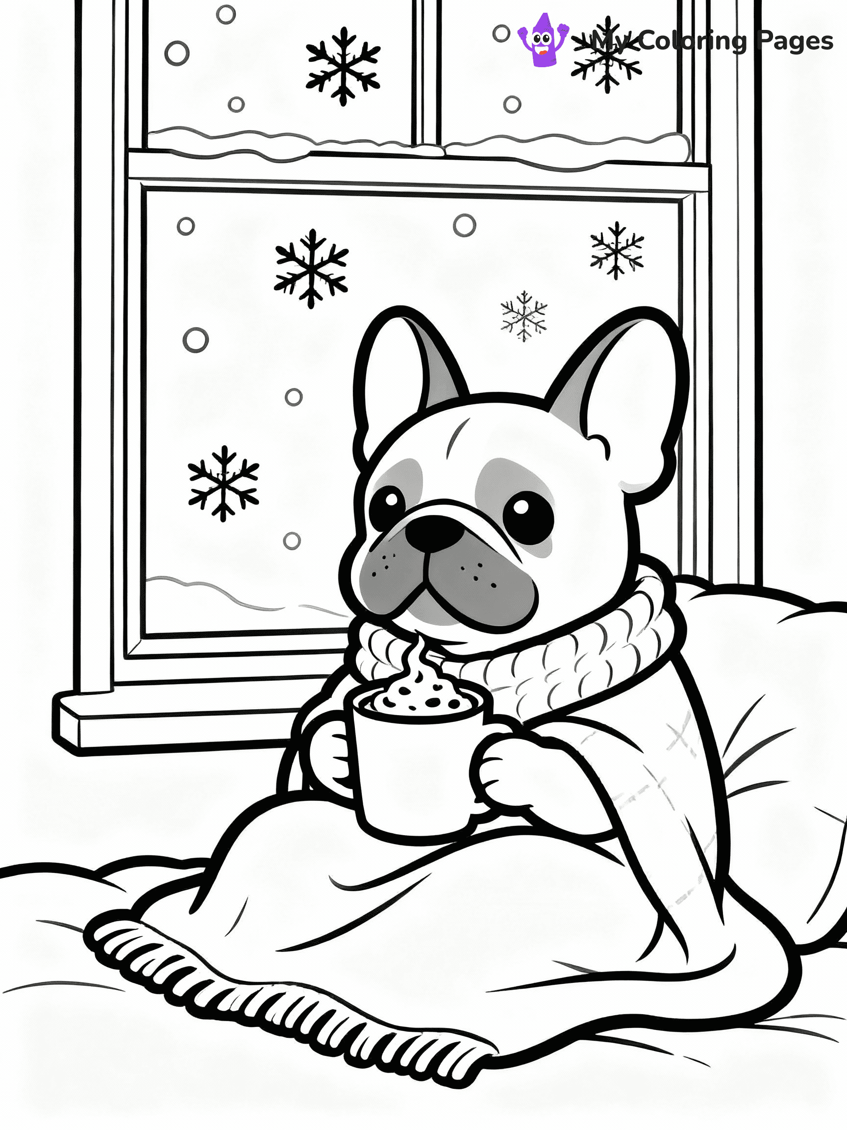 French Bulldog Coloring Pages - 23