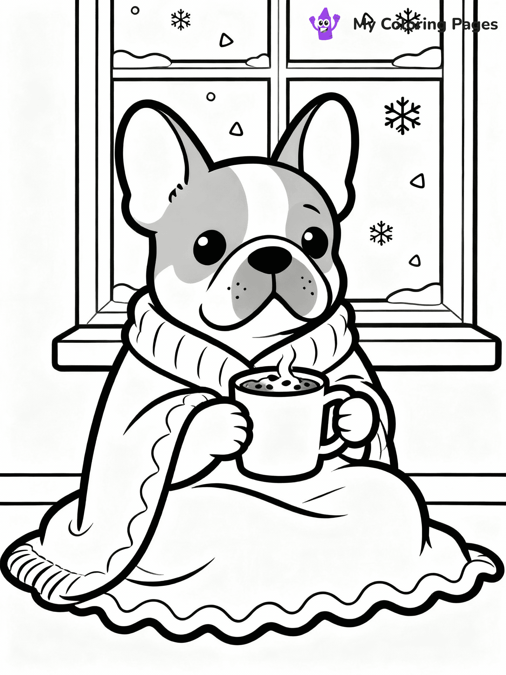 French Bulldog Coloring Pages - 22