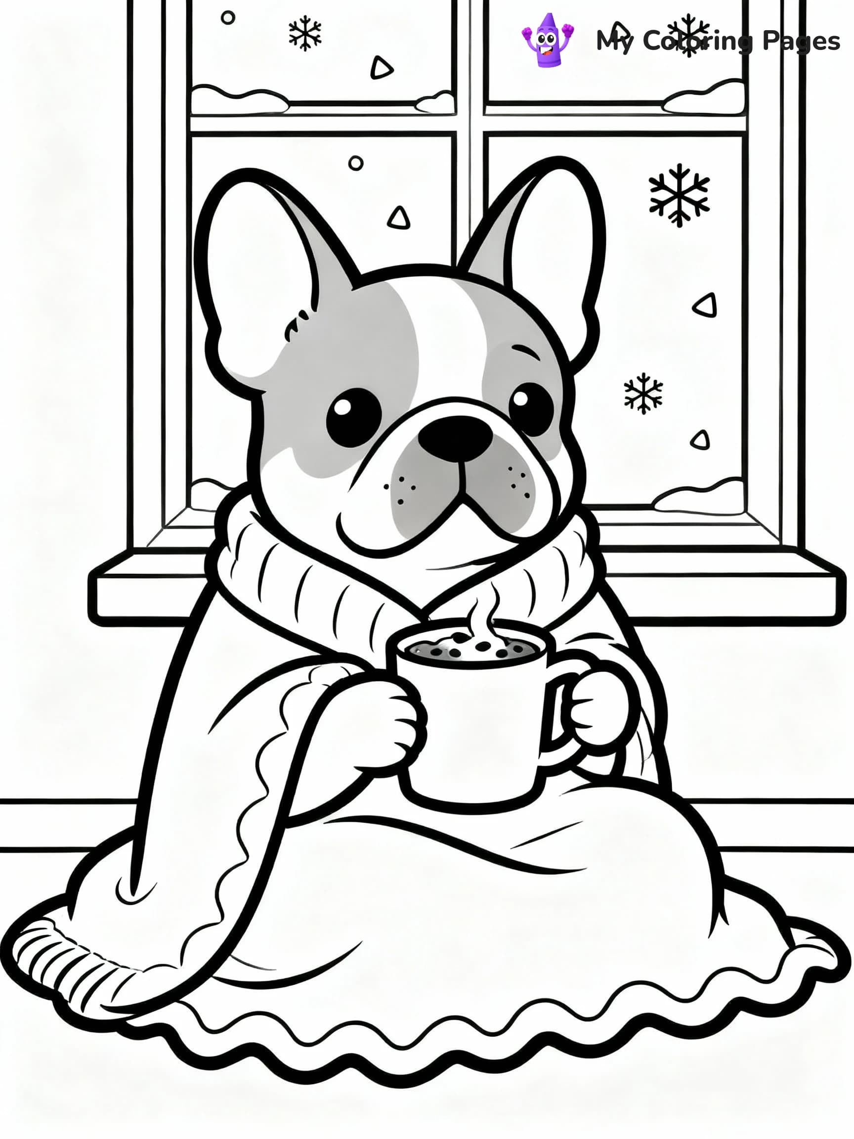 French Bulldog Coloring Pages - 22