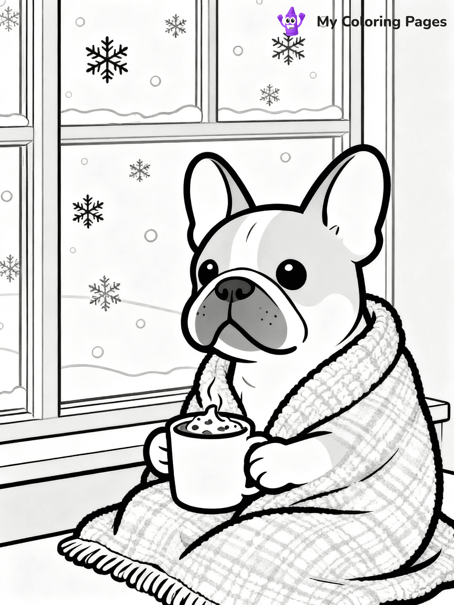 French Bulldog Coloring Pages - 20