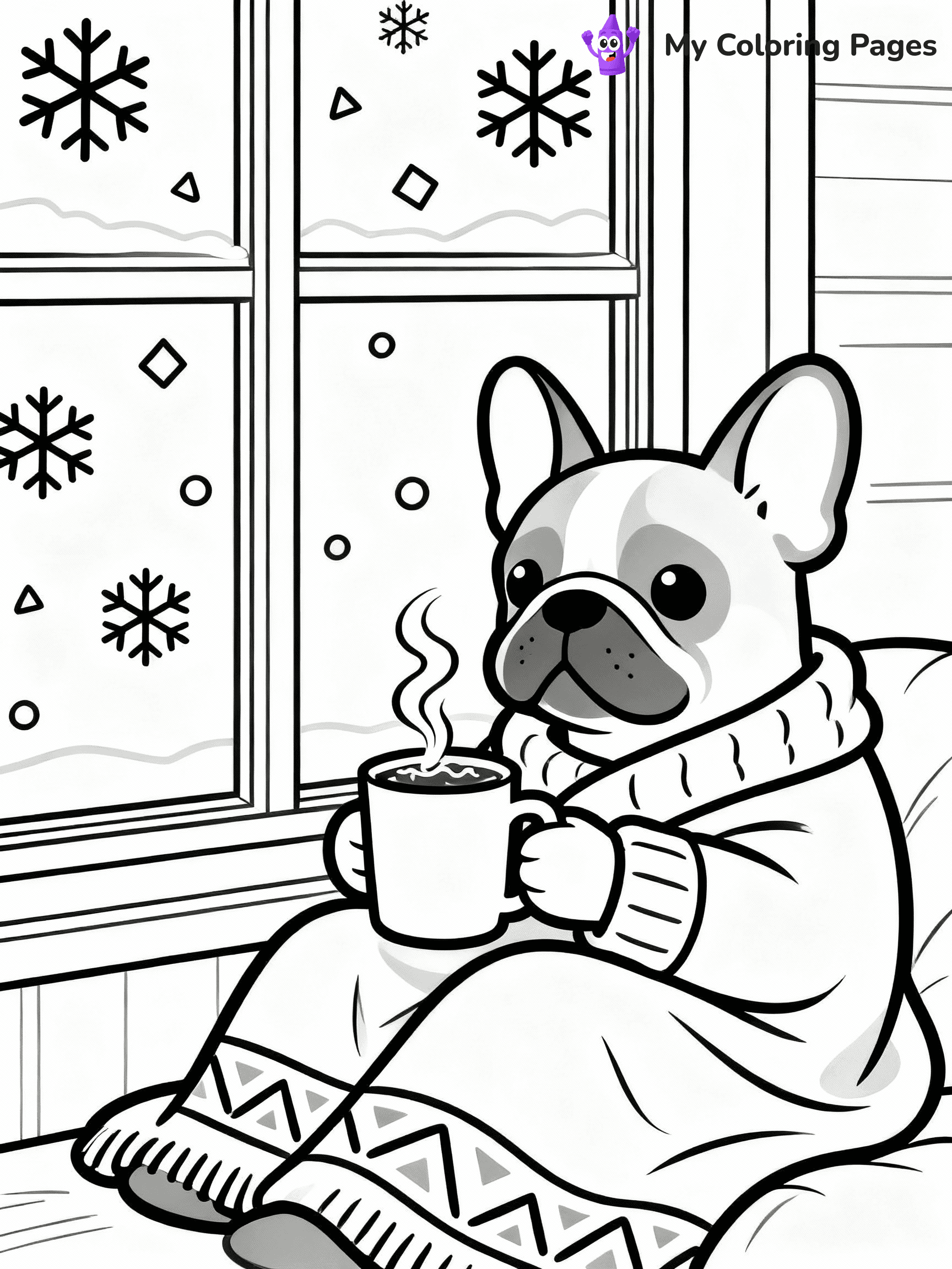 French Bulldog Coloring Pages - 19