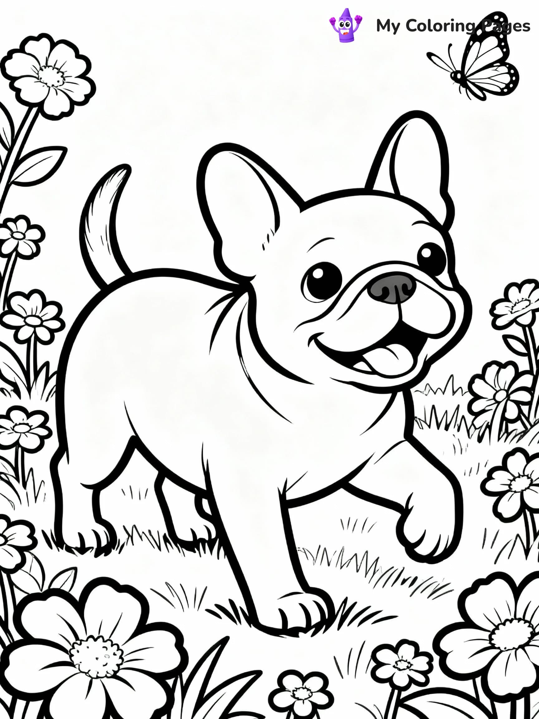 French Bulldog Coloring Pages - 13