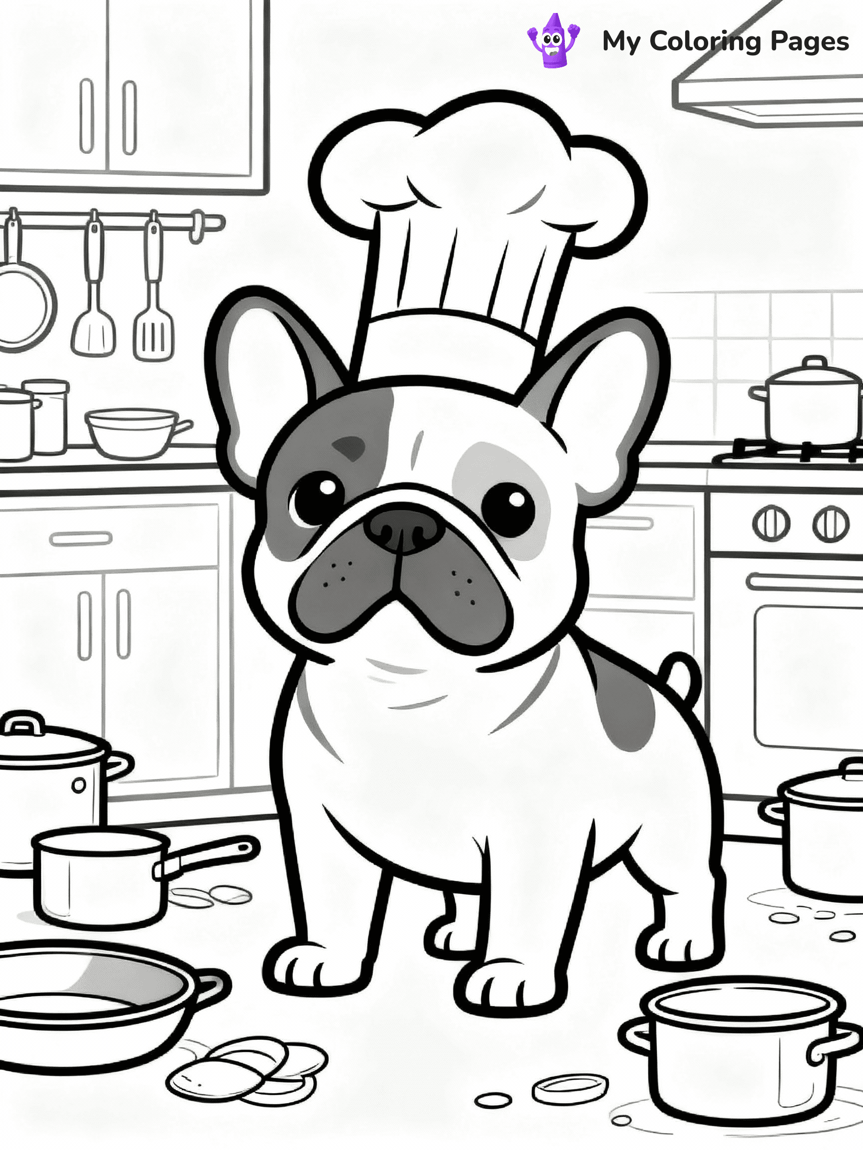 French Bulldog Coloring Pages - 12