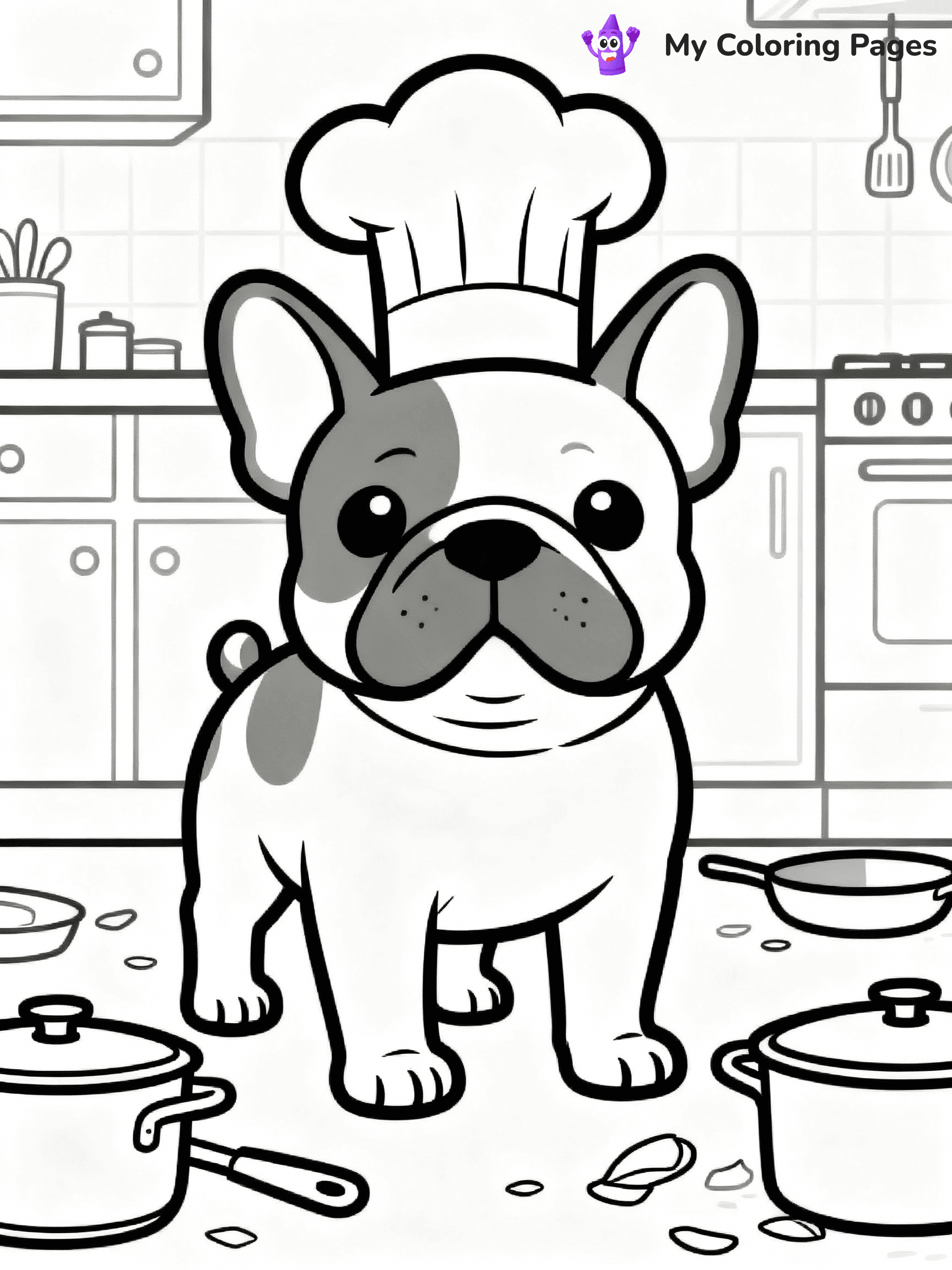 French Bulldog Coloring Pages - 10