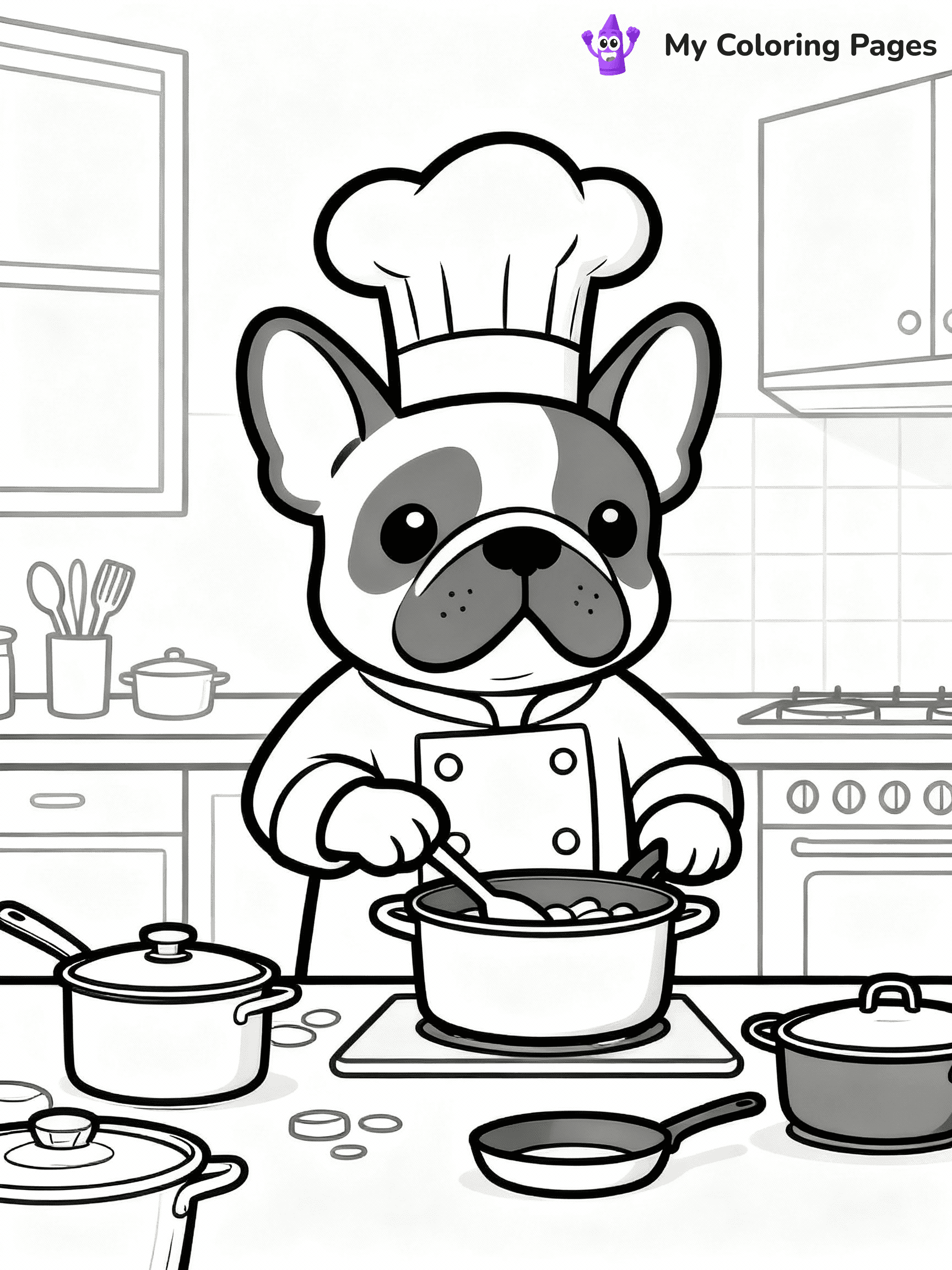 French Bulldog Coloring Pages - 8