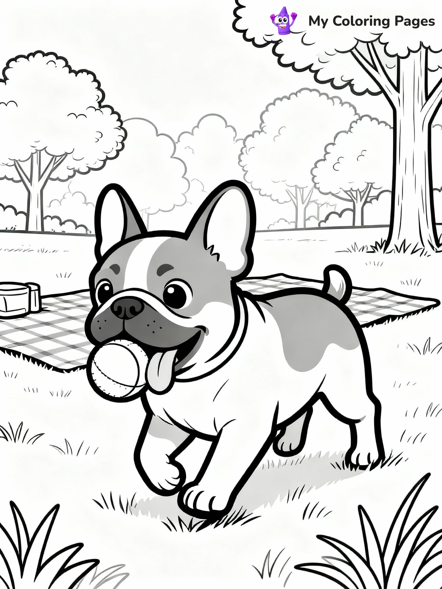 French Bulldog Coloring Pages - 5