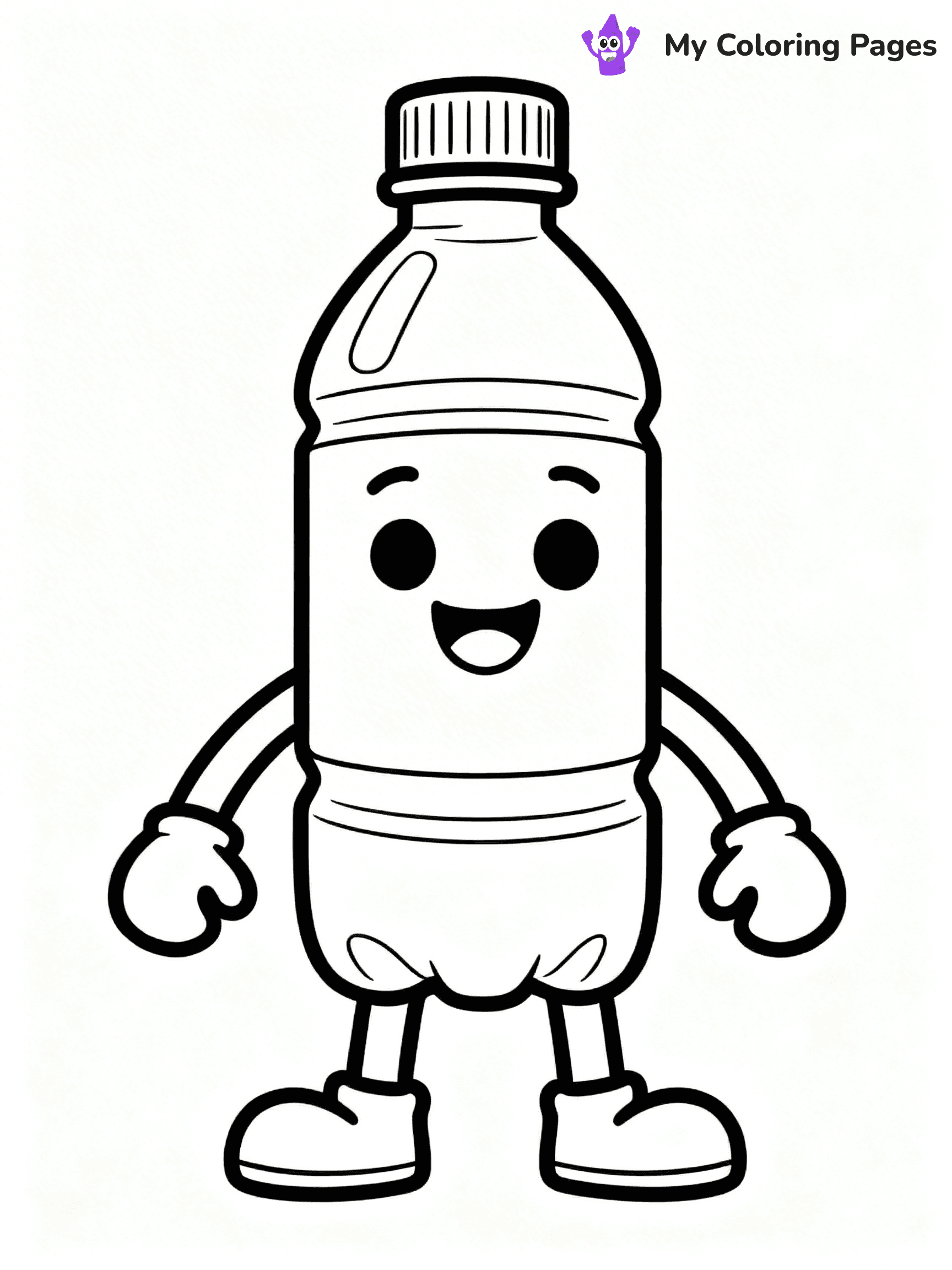 Water Bottle Coloring Pages - 24