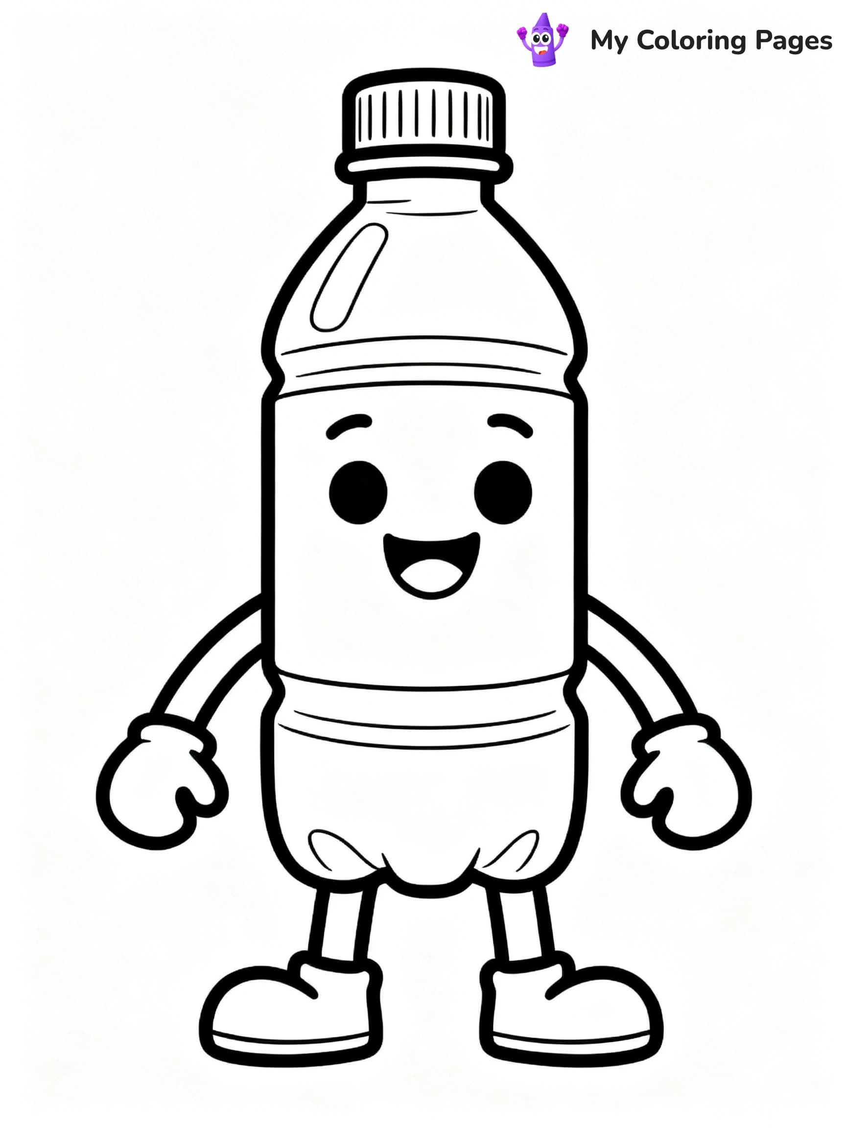 Water Bottle Coloring Pages - 24