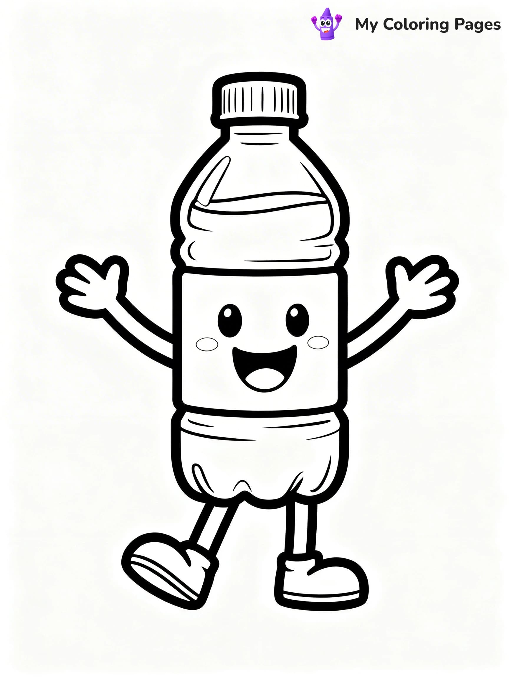 Water Bottle Coloring Pages - 23