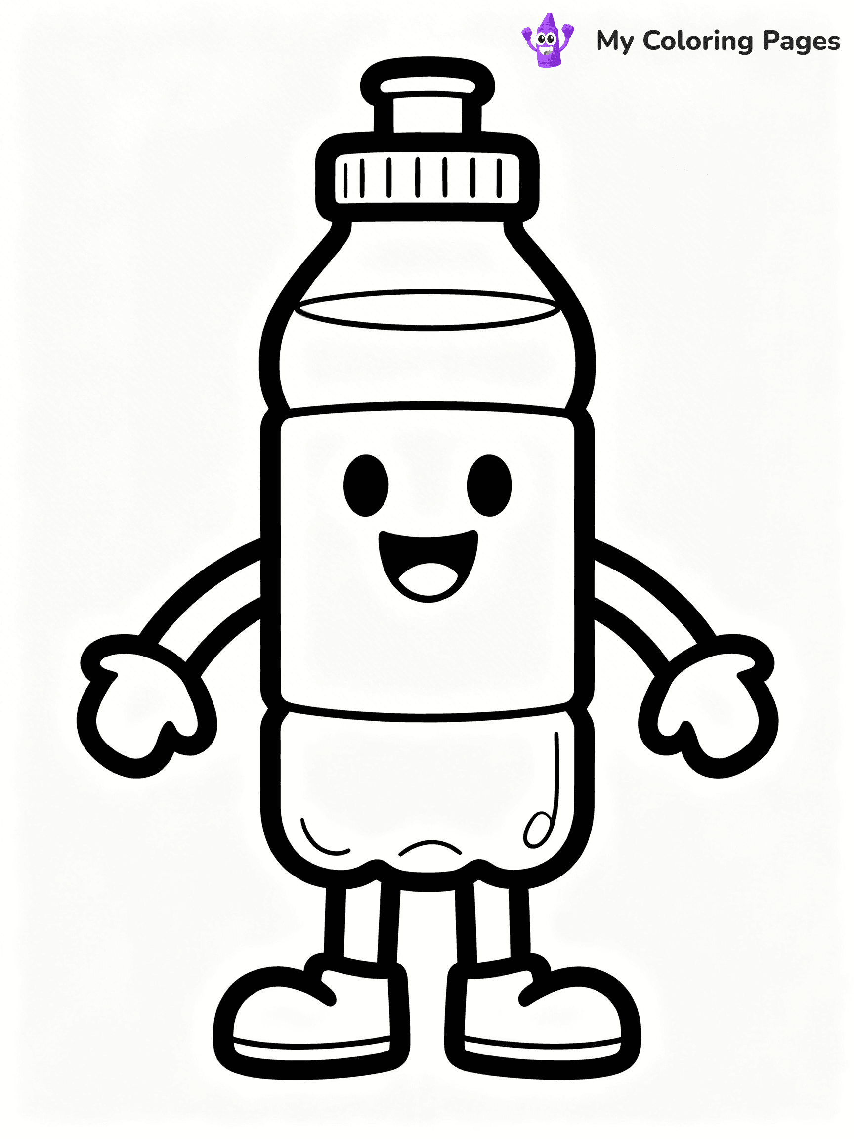 Water Bottle Coloring Pages - 22