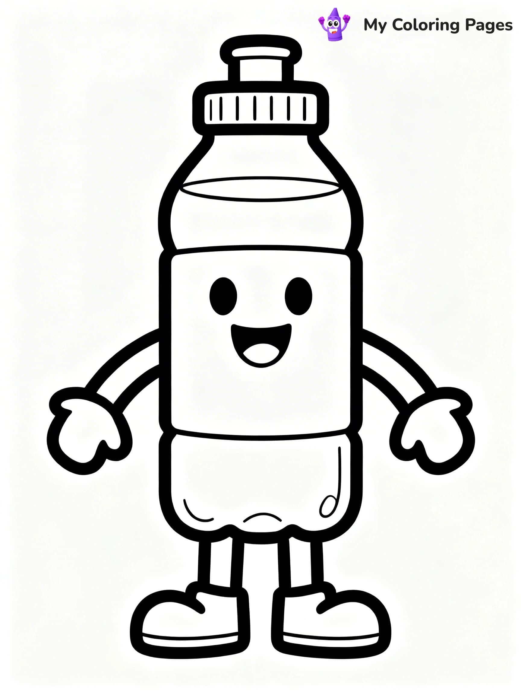 Water Bottle Coloring Pages - 22