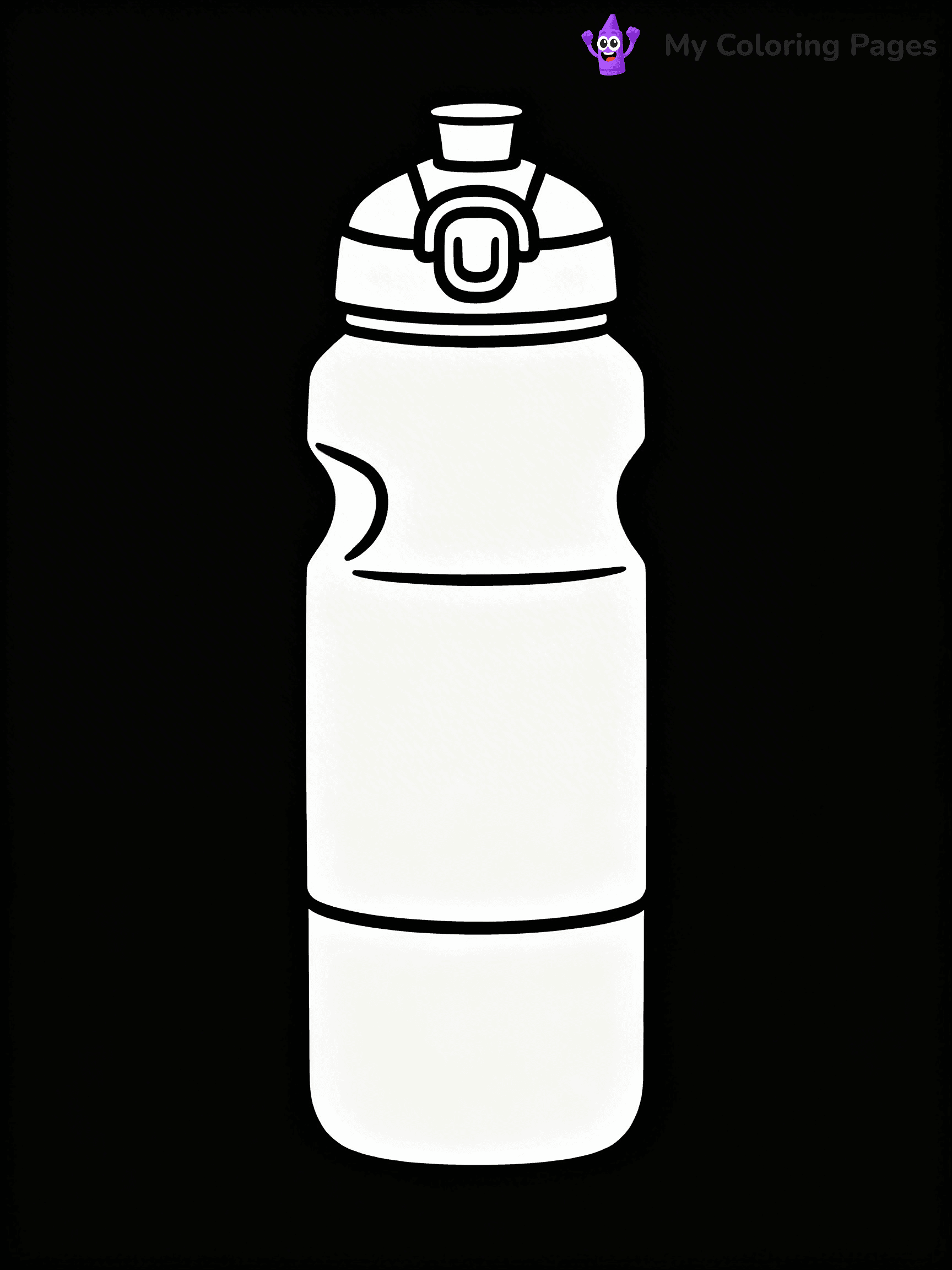 Water Bottle Coloring Pages - 14