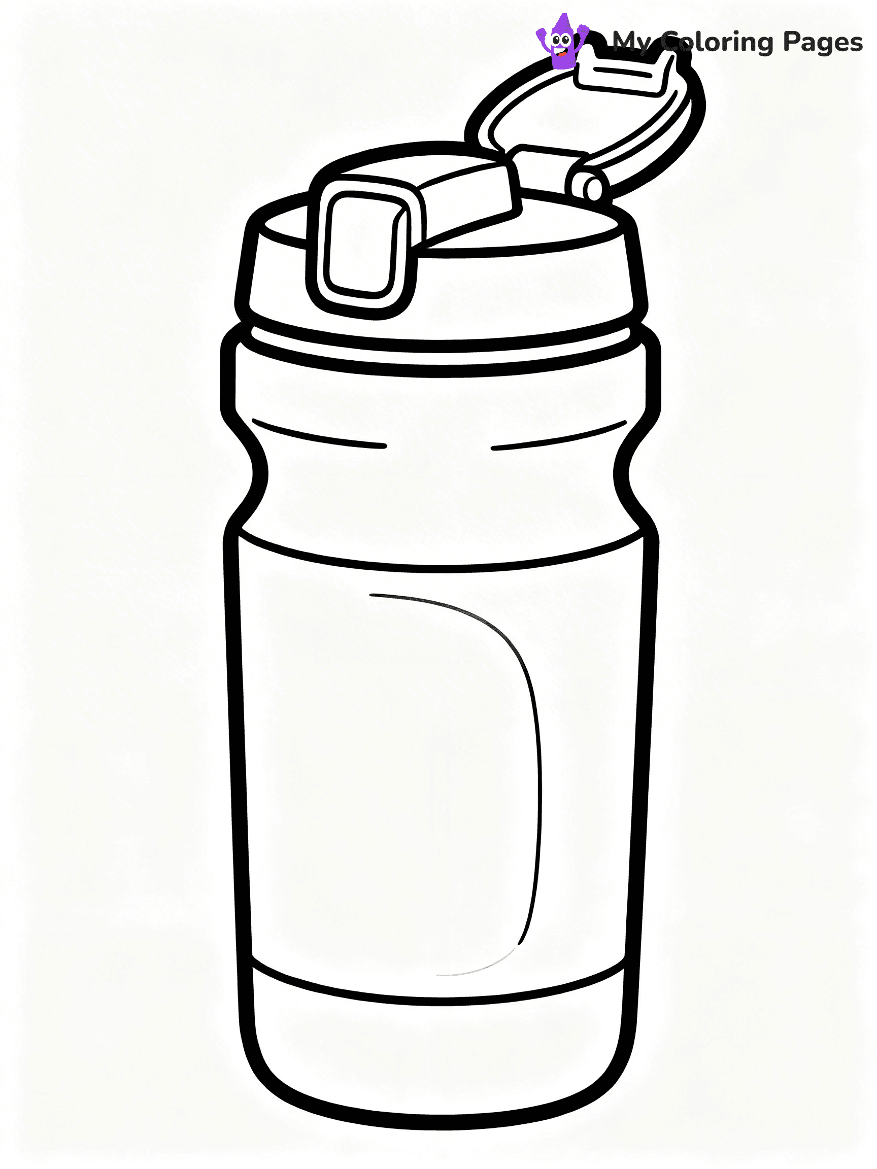 Water Bottle Coloring Pages - 13