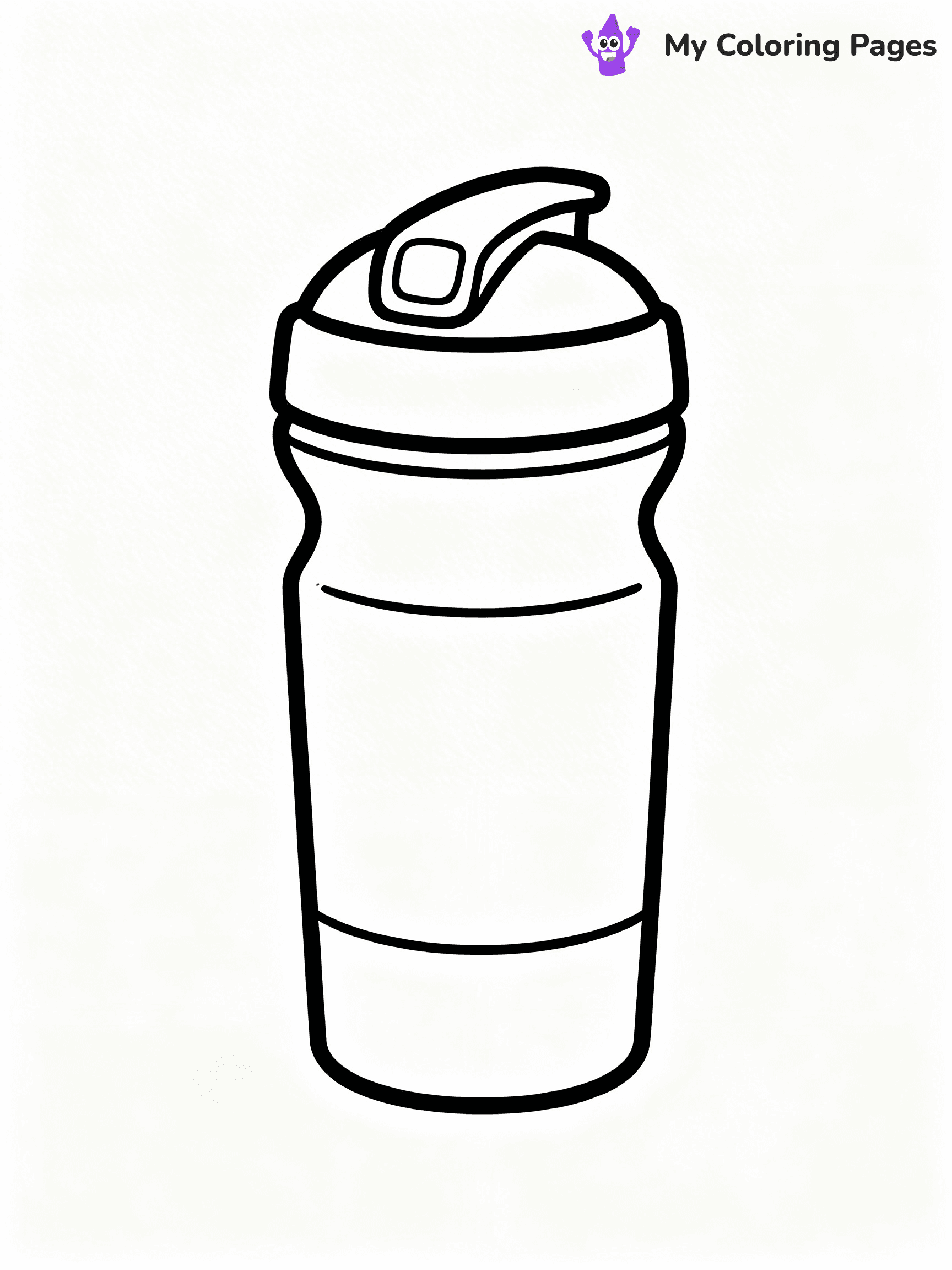 Water Bottle Coloring Pages - 12