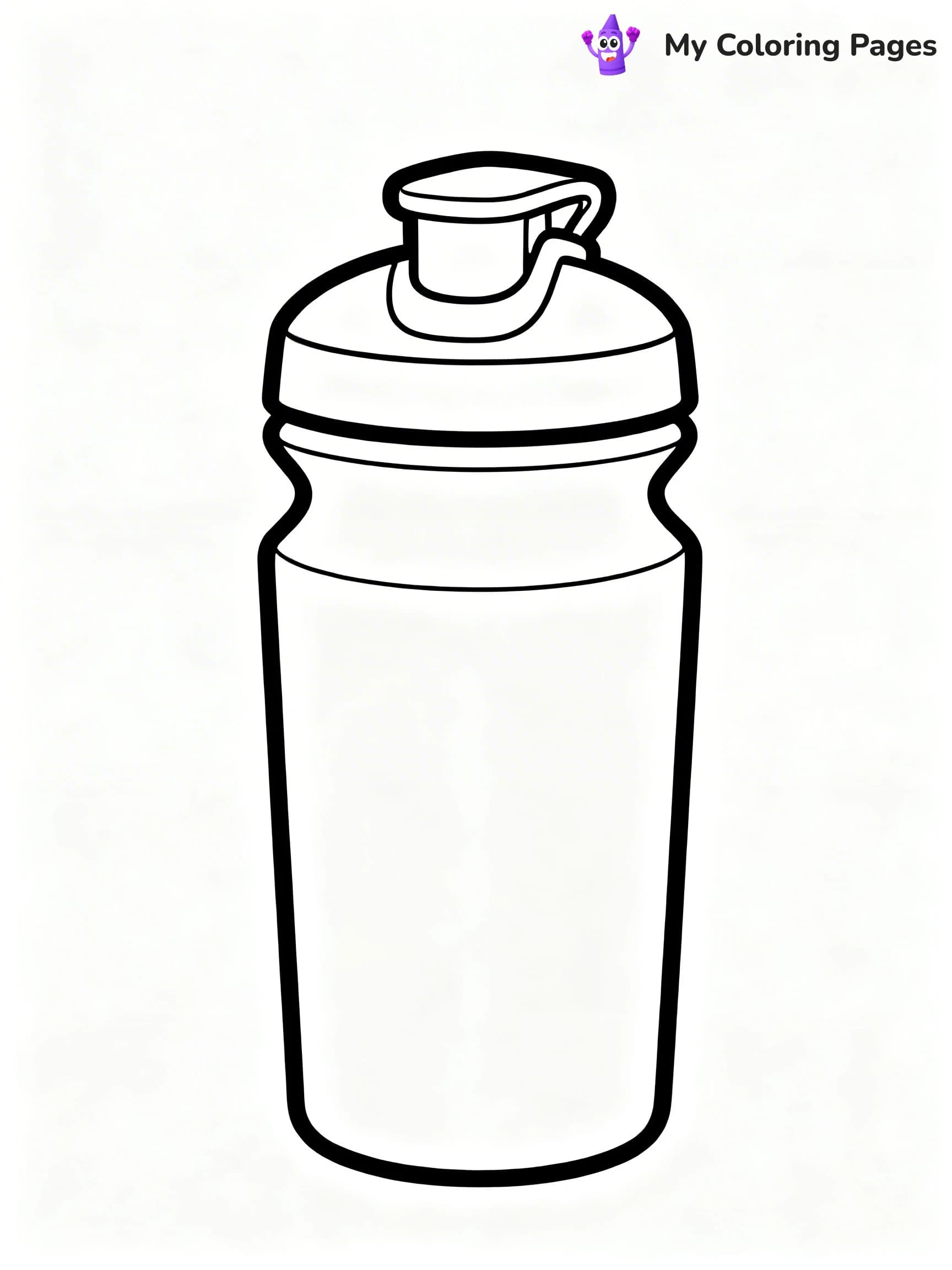 Water Bottle Coloring Pages - 10