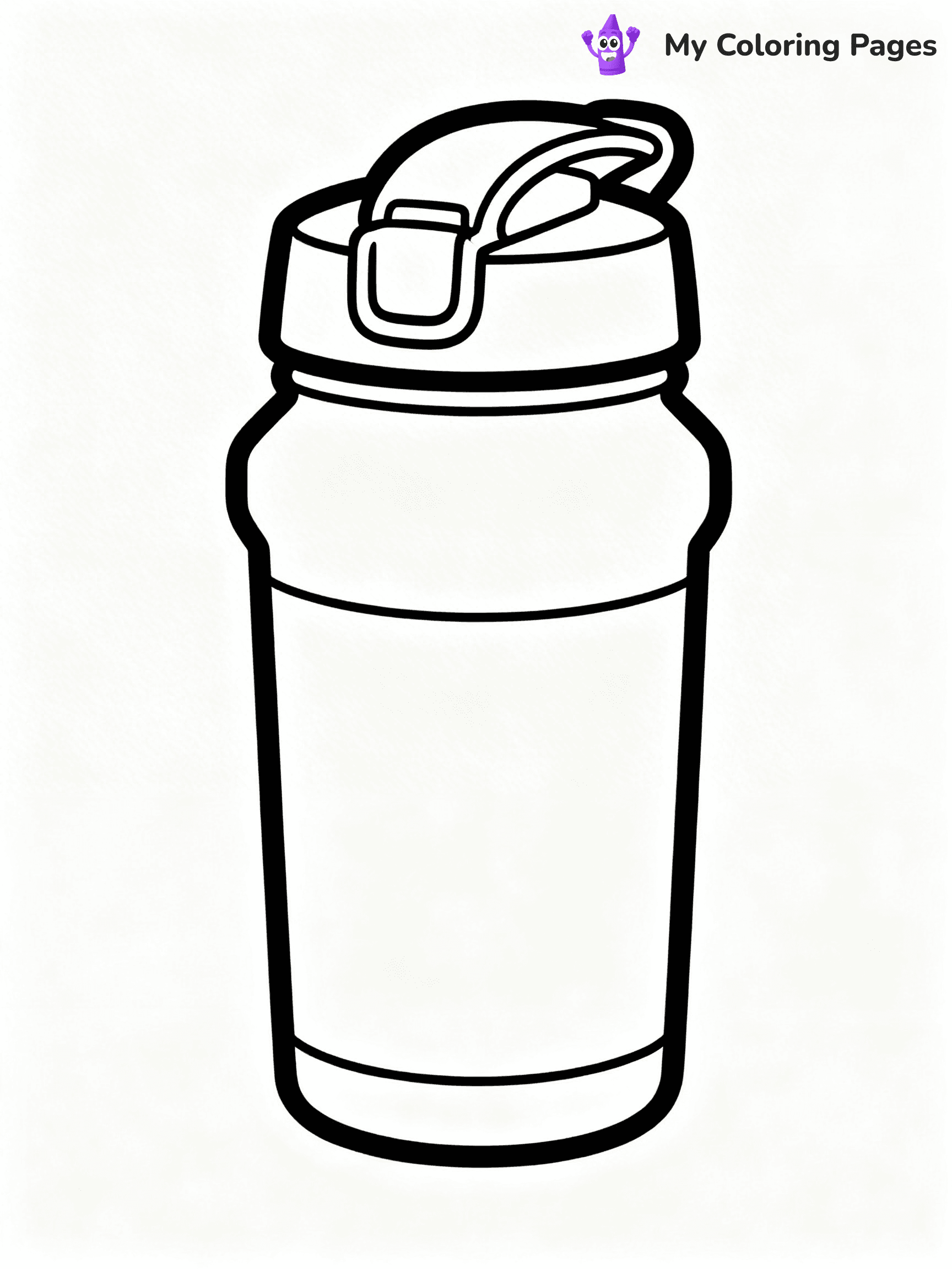Water Bottle Coloring Pages - 8