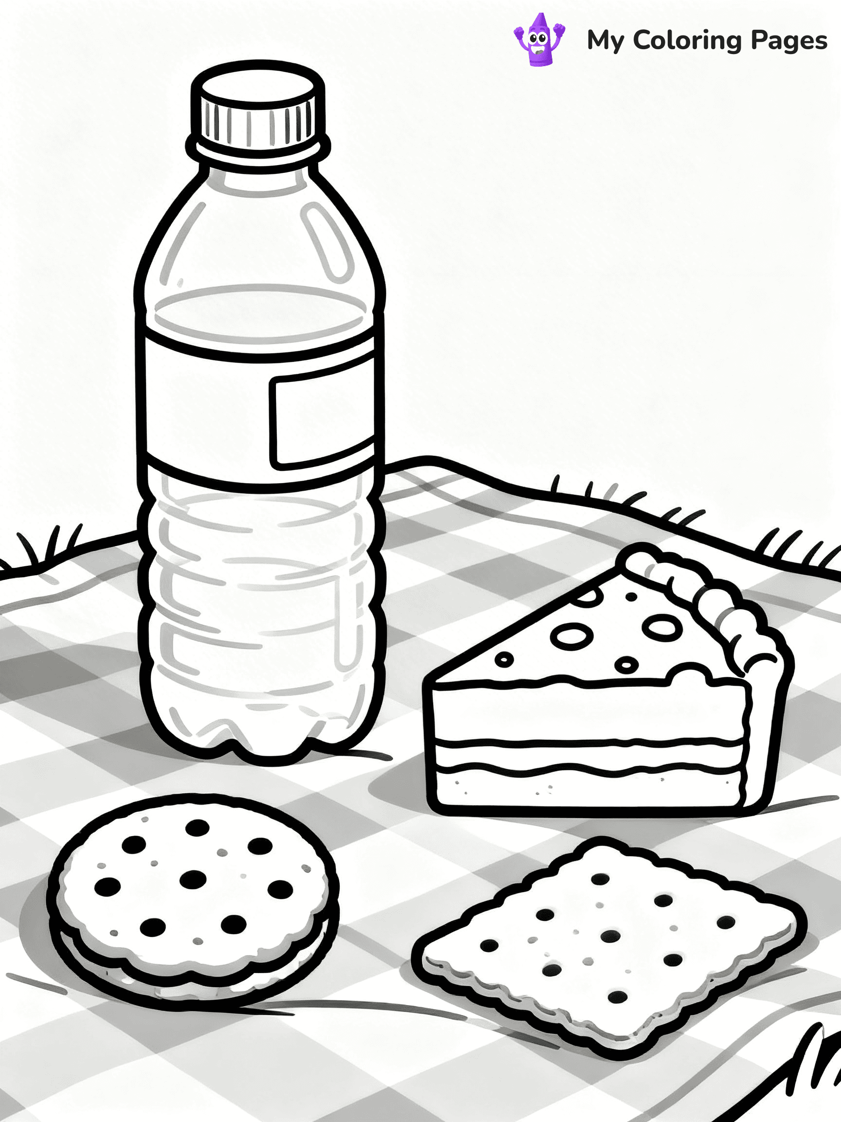 Water Bottle Coloring Pages - 6