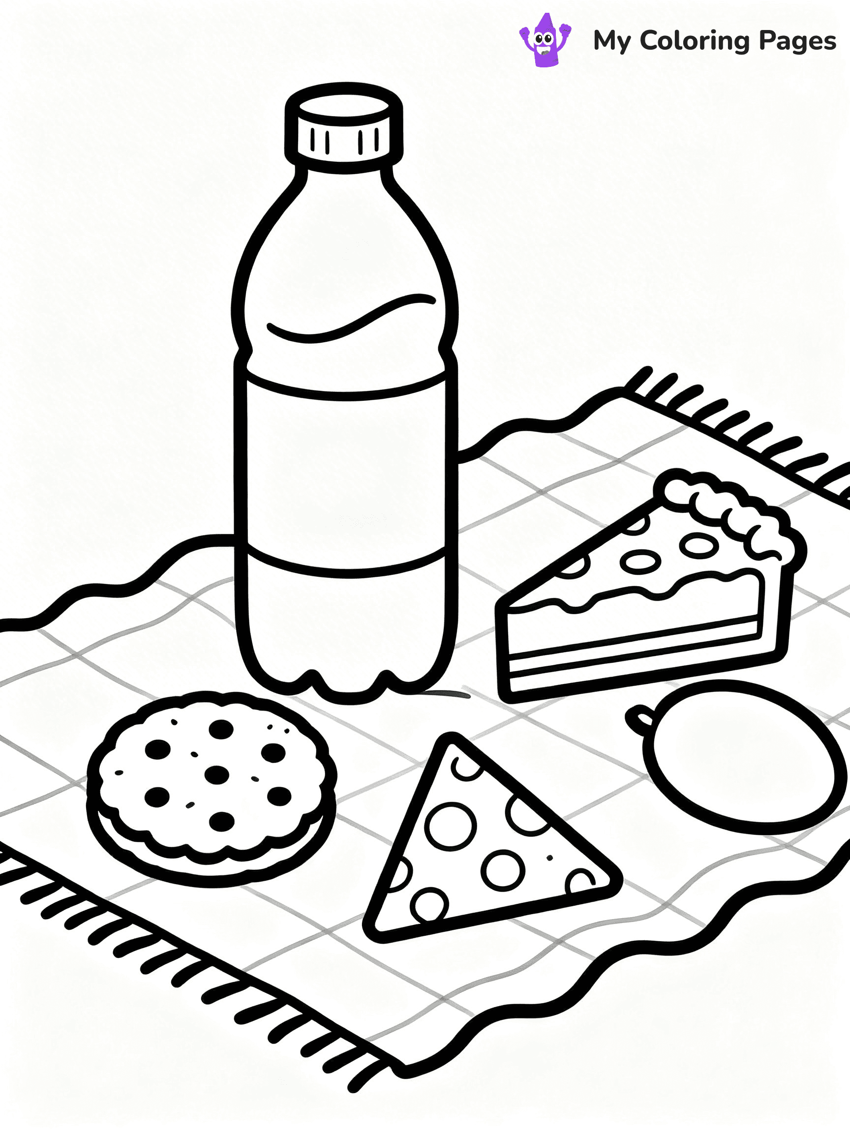 Water Bottle Coloring Pages - 5