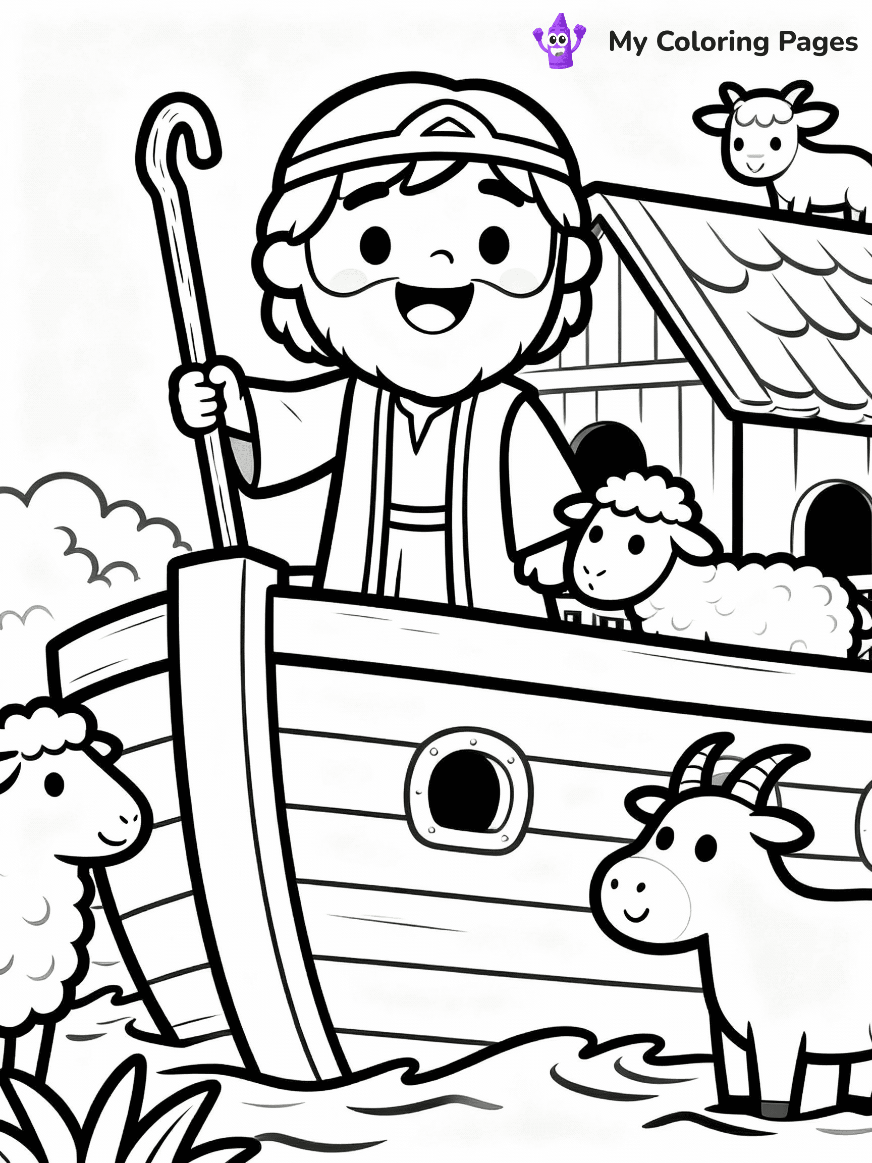 Noah's Ark Coloring Pages - 9