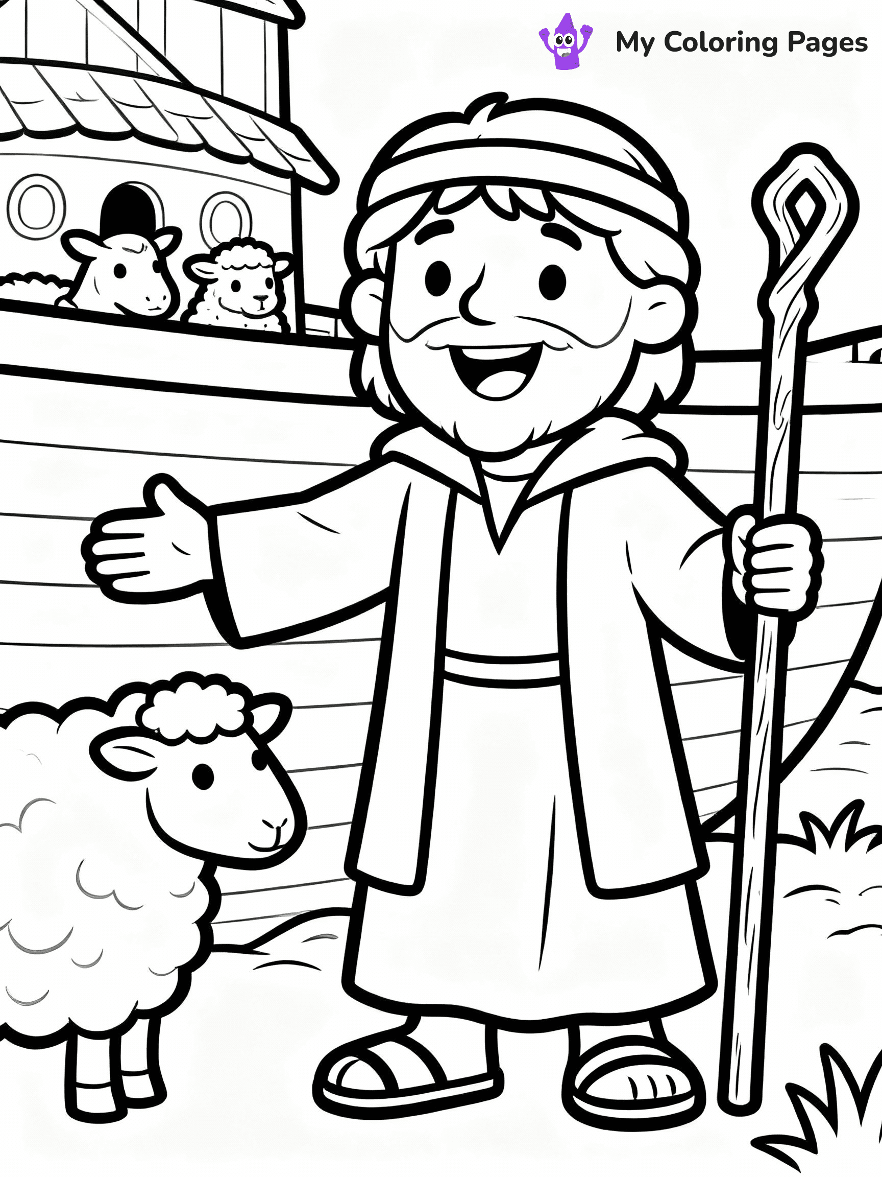 Noah's Ark Coloring Pages - 8