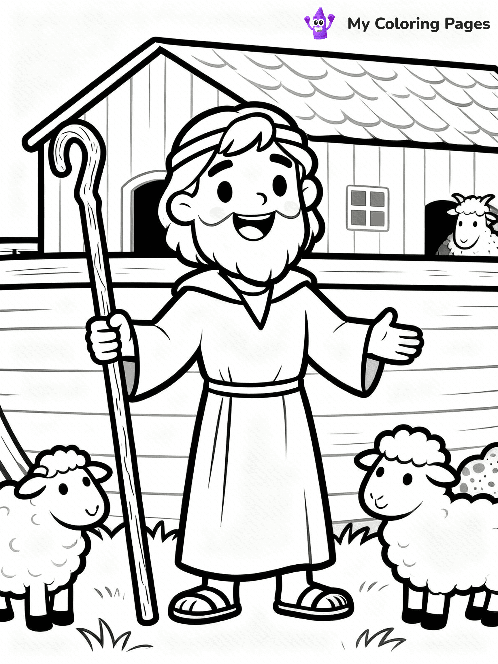 Noah's Ark Coloring Pages - 7