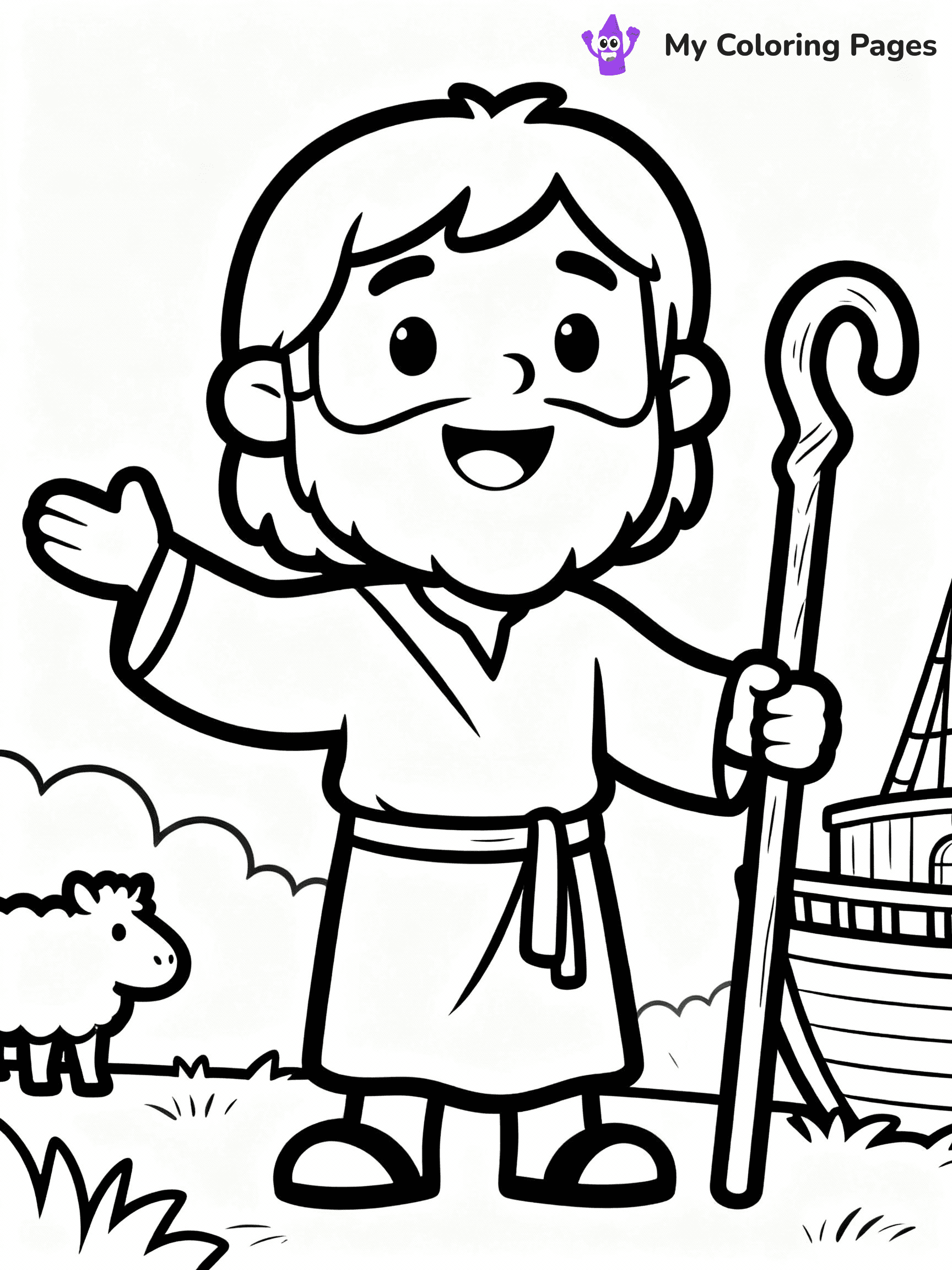 Noah's Ark Coloring Pages - 4