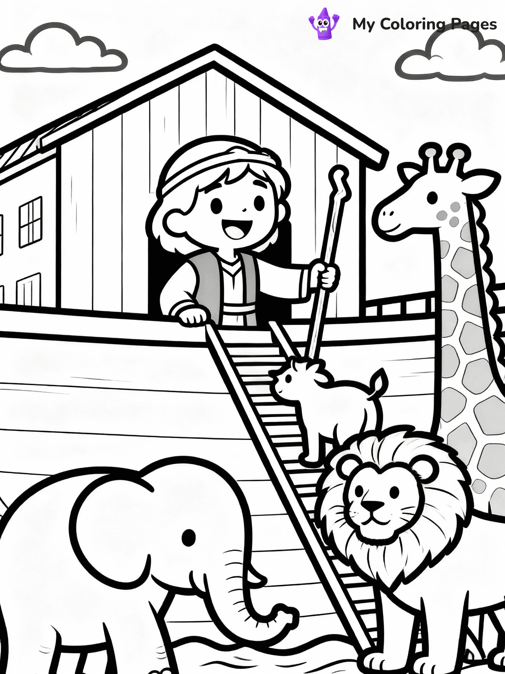 Noah's Ark Coloring Pages - 3