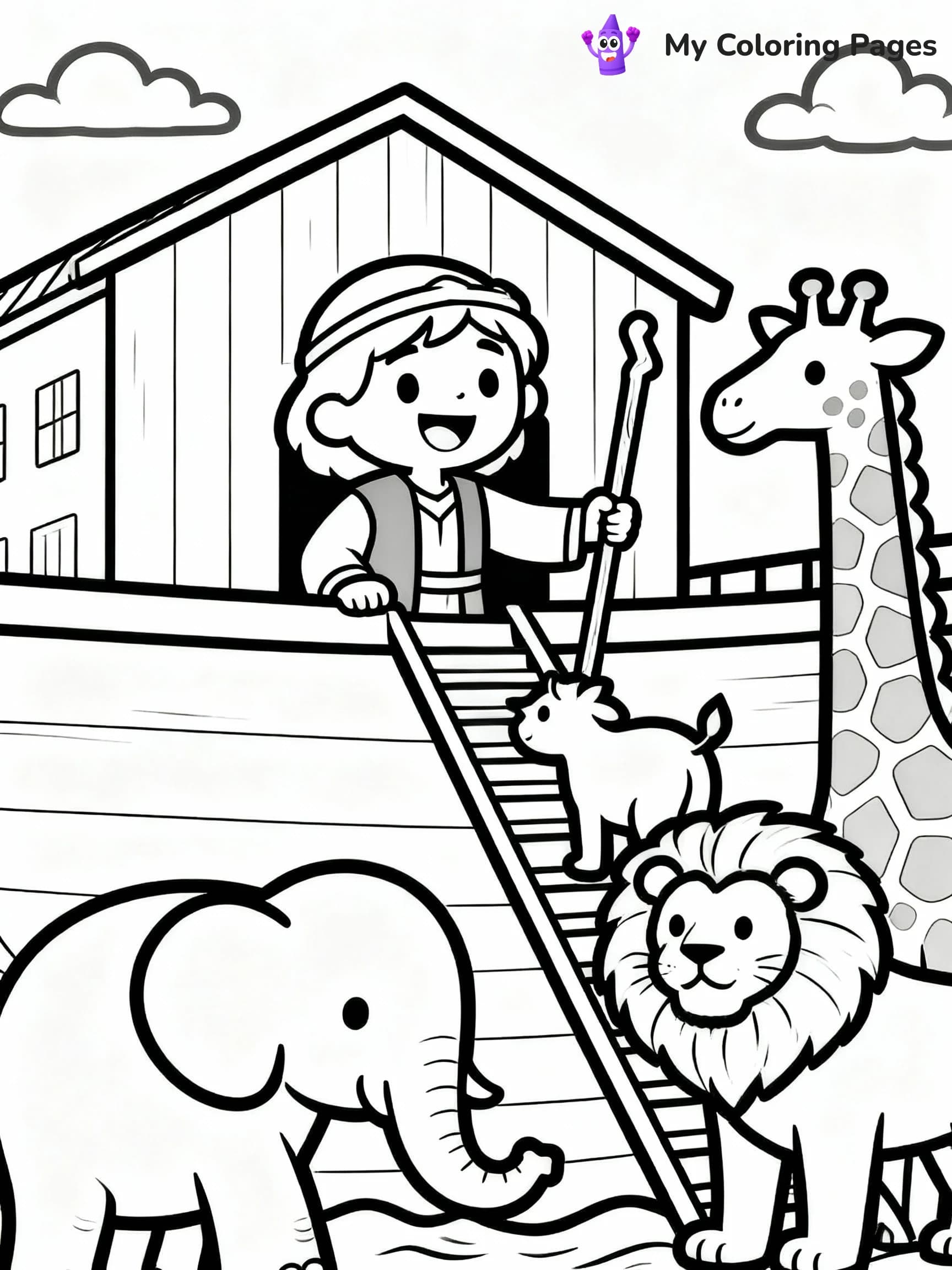 Noah's Ark Coloring Pages - 3