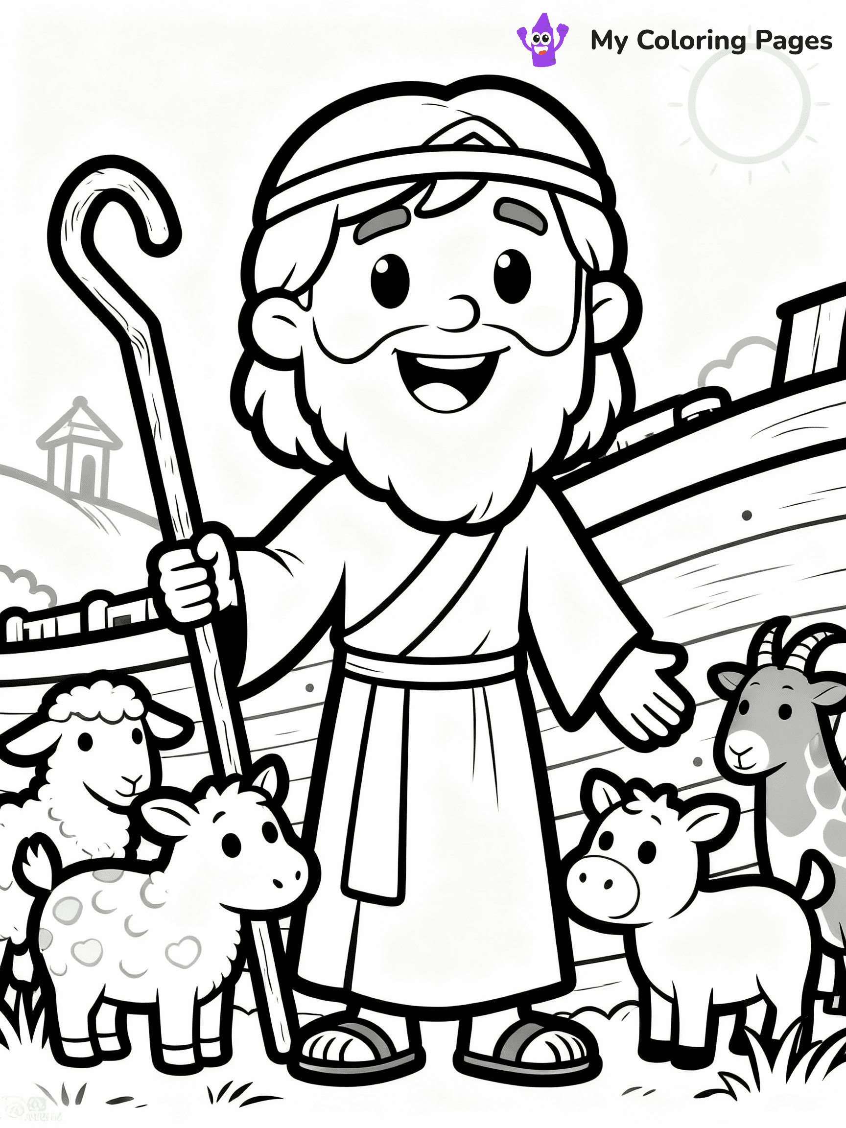 Noah's Ark Coloring Pages - 2