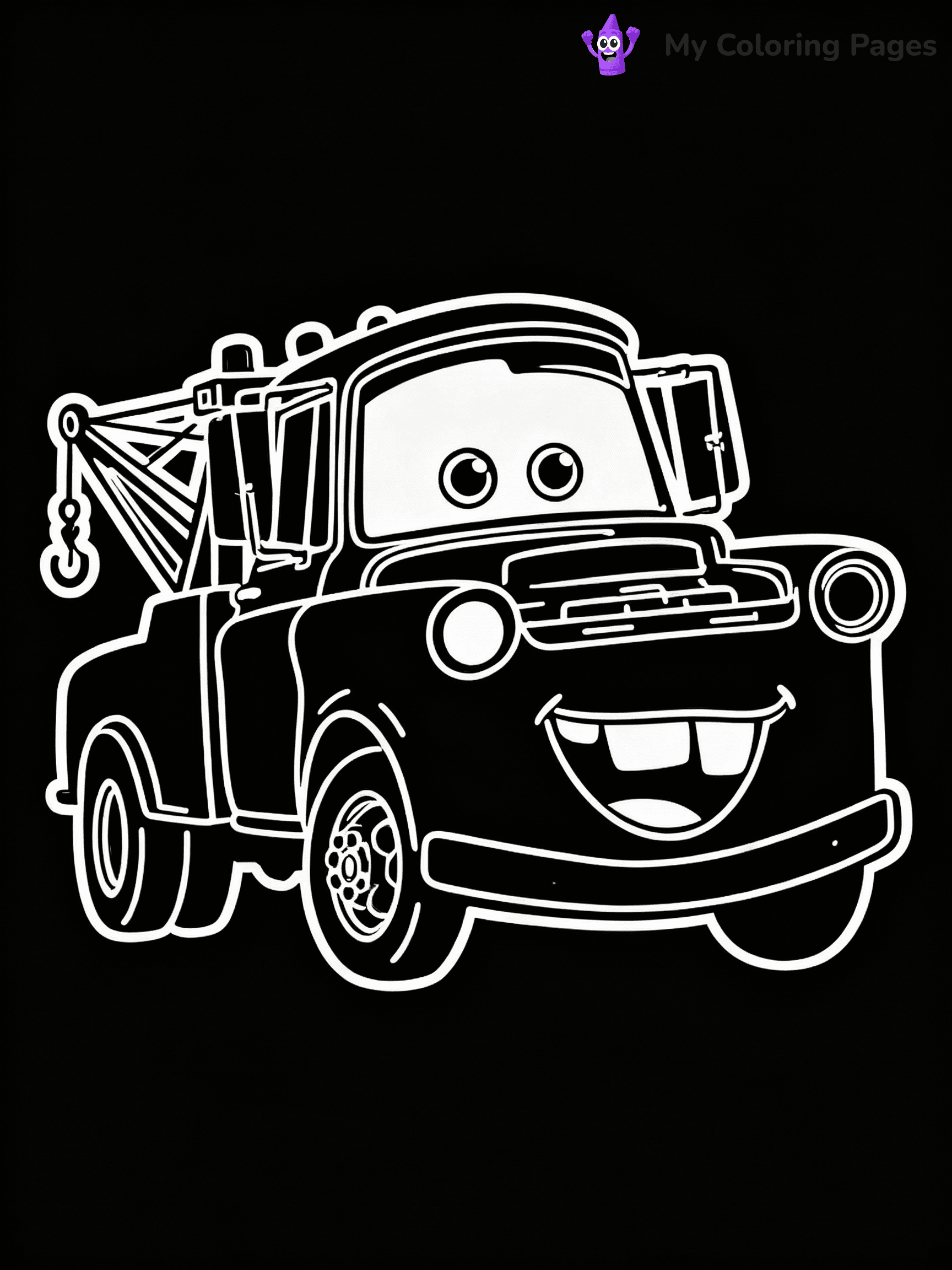 ⚠️ CRITICAL REQUIREMENT - ABSOLUTE BLACK AND WHITE ONLY ⚠️
This MUST be a BLACK AND WHITE line drawing ONLY. NO COLORS whatsoever.
- ONLY pure black lines (#000000) on pure white background (#FFFFFF)
- ABSOLUTELY NO colors, NO shading, NO gradients, NO grayscale
- If there are ANY colors in the output, the image is REJECTED
- This is a COLORING PAGE - meant to be COLORED IN by children
- The output must be UNCOLORED line art ready for coloring
⚠️ SUBJECT TO DRAW: Tow Mater from Cars in Pixar animation style, towing a broken-down car, big smile and eyes wide
(REMEMBER: Output must be BLACK AND WHITE line art only, NOT colored!)
# COLORING PAGE: BLACK OUTLINES ONLY - WHITE BACKGROUND MANDATORY
Create a **coloring book page** using EXACTLY two values: black lines, white space.
## NON-NEGOTIABLE BINARY RULES
- **ONLY #000000 (black) and #FFFFFF (white)** - NO other values exist
- **EVERY PIXEL = BLACK OR WHITE** - no gray/shading/antialiasing
- **WHITE BACKGROUND MANDATORY** - entire canvas stays white
- **ALL SHAPES HOLLOW** - everything is empty outlines waiting to be colored
- **FORBIDDEN:** fills, shading, gradients, patterns, textures, colors
- **NO SOLID REGIONS** - if it's not a thin line, it's wrong
## Universal Line Standards
- Black outlines ONLY - thin, uniform weight
- Every shape completely empty inside
- Closed contours suitable for coloring
- Simple flat illustration - zero depth/3D/realism
- **Style:** Whimsical Doodle Art Alley - rounded, friendly outlines (unless specified)
## Everything = Outline Only
- Characters/animals: hollow shapes
- Objects/clothing: empty contours
- Backgrounds/scenery: line work only
- Natural elements: outlined forms
- Dark/night areas: don't exist (use outlined symbols)
- Textures/patterns: convert to simple lines
## The Test
Can a child color EVERY white space with crayons? If any area is pre-filled/shaded/gray or colored in, it FAILS. Every shape must be waiting to receive color.
**FINAL OUTPUT**: Binary coloring page. Black lines define shapes. White spaces ready for coloring. Nothing else exists. No exceptions. Print-ready.
⚠️ FINAL REMINDER: Draw the subject "Tow Mater from Cars in Pixar animation style, towing a broken-down car, big smile and eyes wide" as BLACK AND WHITE line art. Zero colors in output.