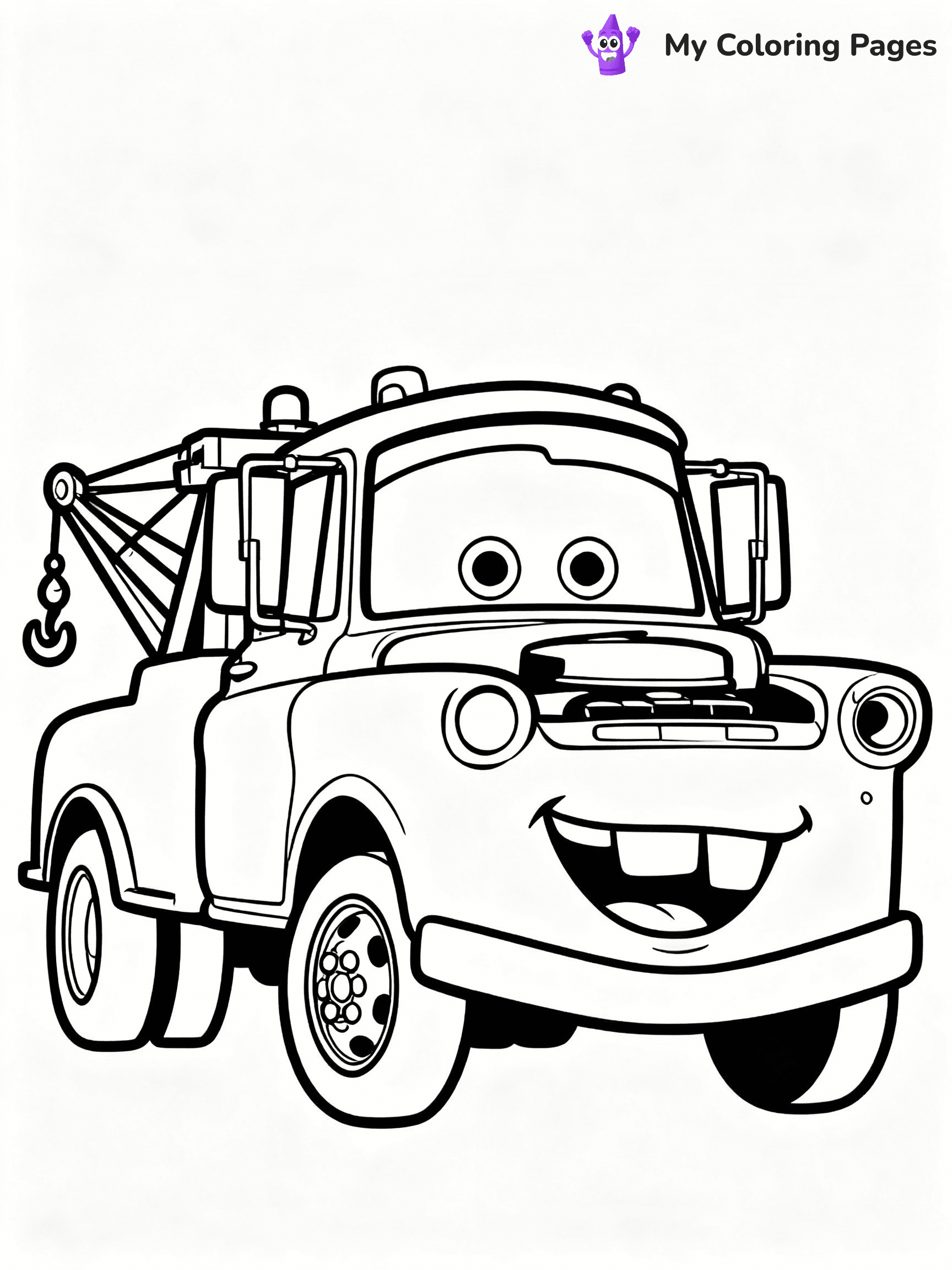 ⚠️ CRITICAL REQUIREMENT - ABSOLUTE BLACK AND WHITE ONLY ⚠️
This MUST be a BLACK AND WHITE line drawing ONLY. NO COLORS whatsoever.
- ONLY pure black lines (#000000) on pure white background (#FFFFFF)
- ABSOLUTELY NO colors, NO shading, NO gradients, NO grayscale
- If there are ANY colors in the output, the image is REJECTED
- This is a COLORING PAGE - meant to be COLORED IN by children
- The output must be UNCOLORED line art ready for coloring
⚠️ SUBJECT TO DRAW: Tow Mater from Cars in Pixar animation style, towing a broken-down car, big smile and eyes wide
(REMEMBER: Output must be BLACK AND WHITE line art only, NOT colored!)
# COLORING PAGE: BLACK OUTLINES ONLY - WHITE BACKGROUND MANDATORY
Create a **coloring book page** using EXACTLY two values: black lines, white space.
## NON-NEGOTIABLE BINARY RULES
- **ONLY #000000 (black) and #FFFFFF (white)** - NO other values exist
- **EVERY PIXEL = BLACK OR WHITE** - no gray/shading/antialiasing
- **WHITE BACKGROUND MANDATORY** - entire canvas stays white
- **ALL SHAPES HOLLOW** - everything is empty outlines waiting to be colored
- **FORBIDDEN:** fills, shading, gradients, patterns, textures, colors
- **NO SOLID REGIONS** - if it's not a thin line, it's wrong
## Universal Line Standards
- Black outlines ONLY - thin, uniform weight
- Every shape completely empty inside
- Closed contours suitable for coloring
- Simple flat illustration - zero depth/3D/realism
- **Style:** Whimsical Doodle Art Alley - rounded, friendly outlines (unless specified)
## Everything = Outline Only
- Characters/animals: hollow shapes
- Objects/clothing: empty contours
- Backgrounds/scenery: line work only
- Natural elements: outlined forms
- Dark/night areas: don't exist (use outlined symbols)
- Textures/patterns: convert to simple lines
## The Test
Can a child color EVERY white space with crayons? If any area is pre-filled/shaded/gray or colored in, it FAILS. Every shape must be waiting to receive color.
**FINAL OUTPUT**: Binary coloring page. Black lines define shapes. White spaces ready for coloring. Nothing else exists. No exceptions. Print-ready.
⚠️ FINAL REMINDER: Draw the subject "Tow Mater from Cars in Pixar animation style, towing a broken-down car, big smile and eyes wide" as BLACK AND WHITE line art. Zero colors in output.