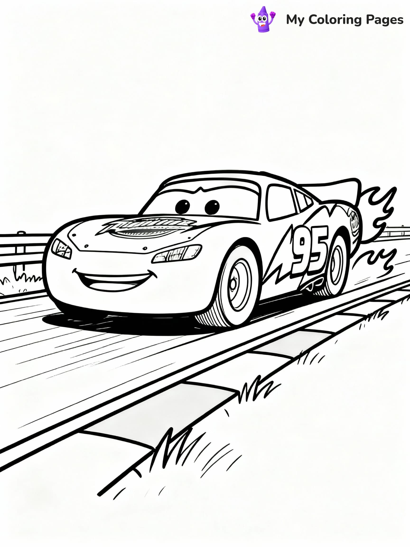 Lightning Mcqueen Coloring Pages - 23