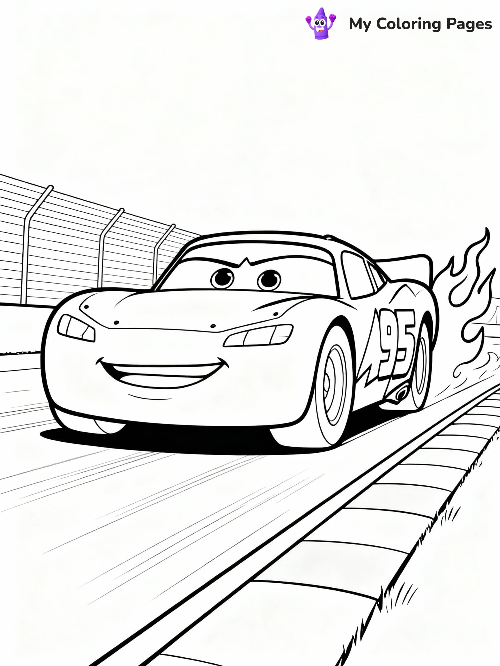 Lightning Mcqueen Coloring Pages - 20