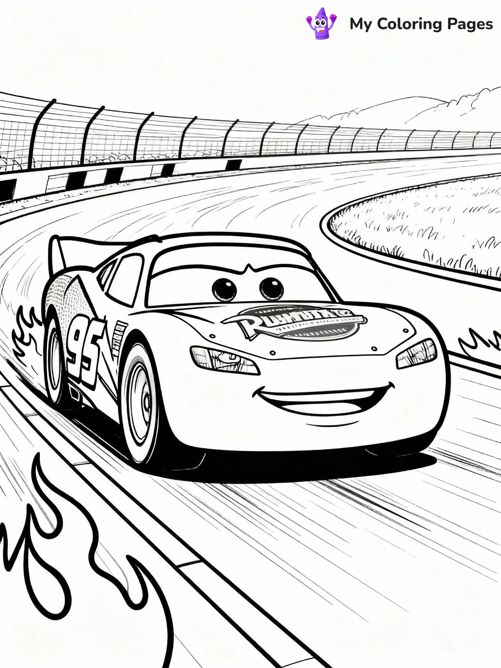 Lightning Mcqueen Coloring Pages - 19