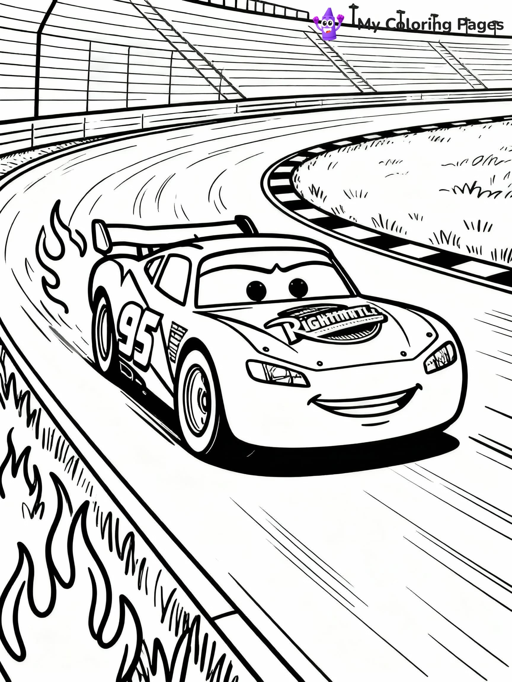 Lightning Mcqueen Coloring Pages - 18