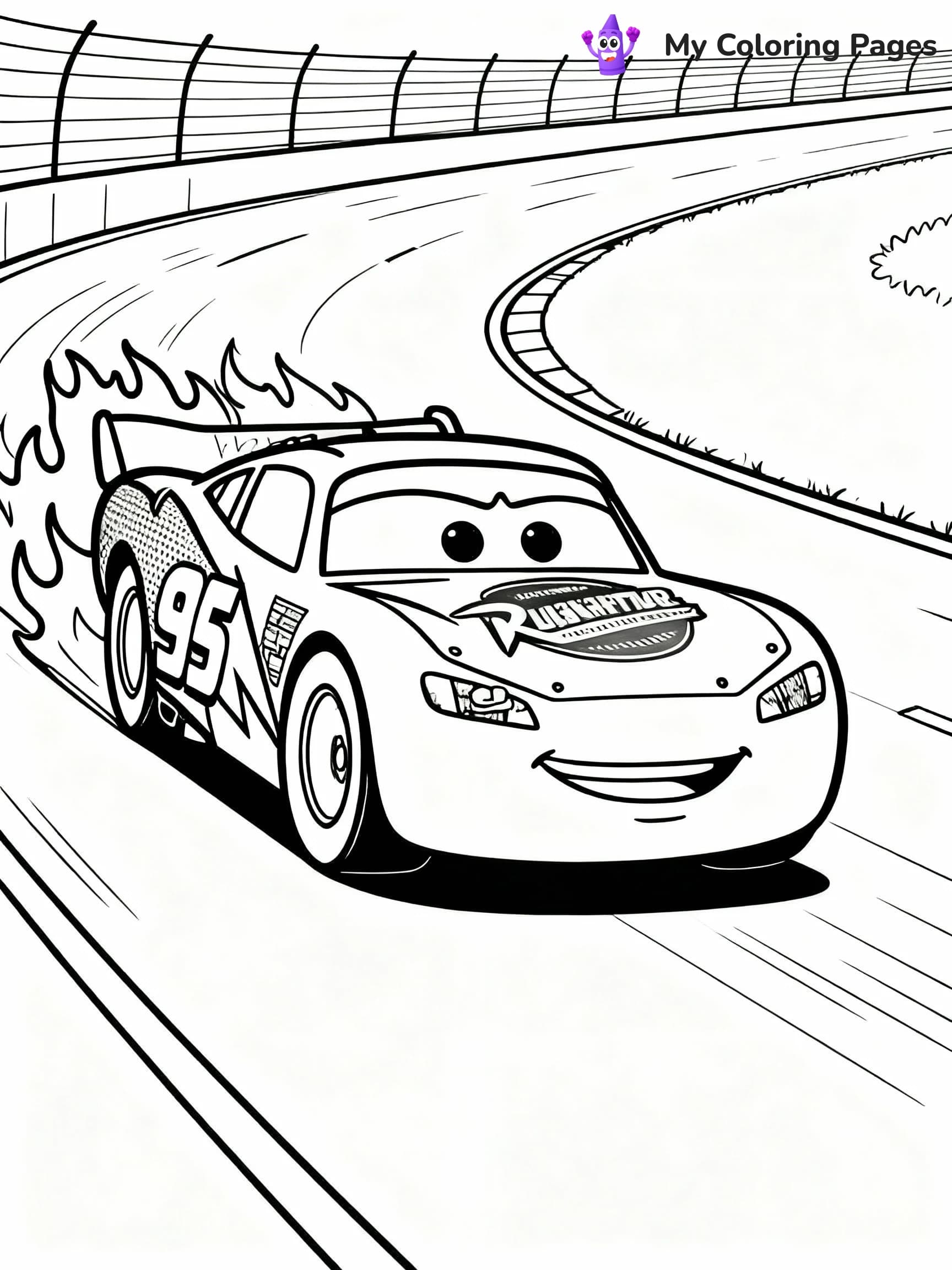 Lightning Mcqueen Coloring Pages - 17
