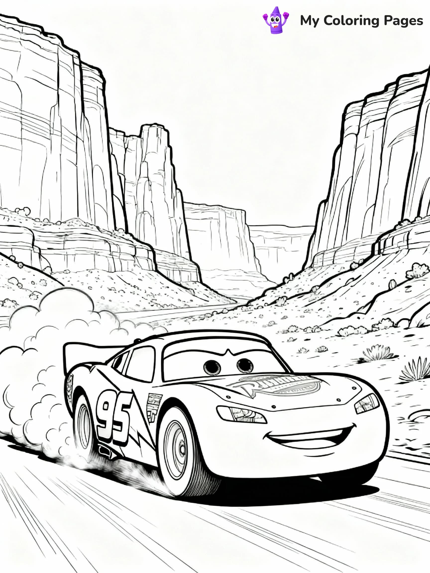 Lightning Mcqueen Coloring Pages - 9