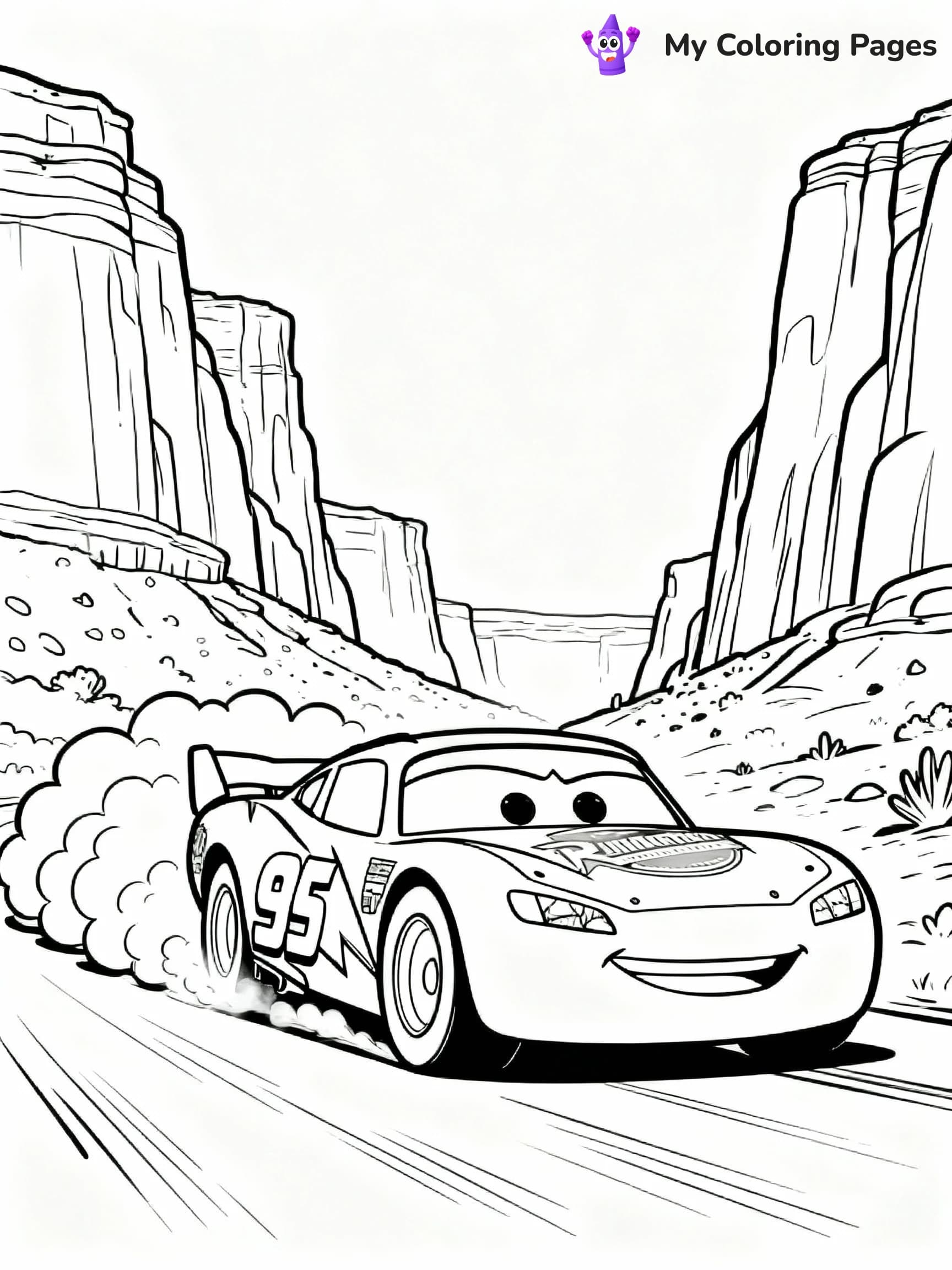 Lightning Mcqueen Coloring Pages - 1