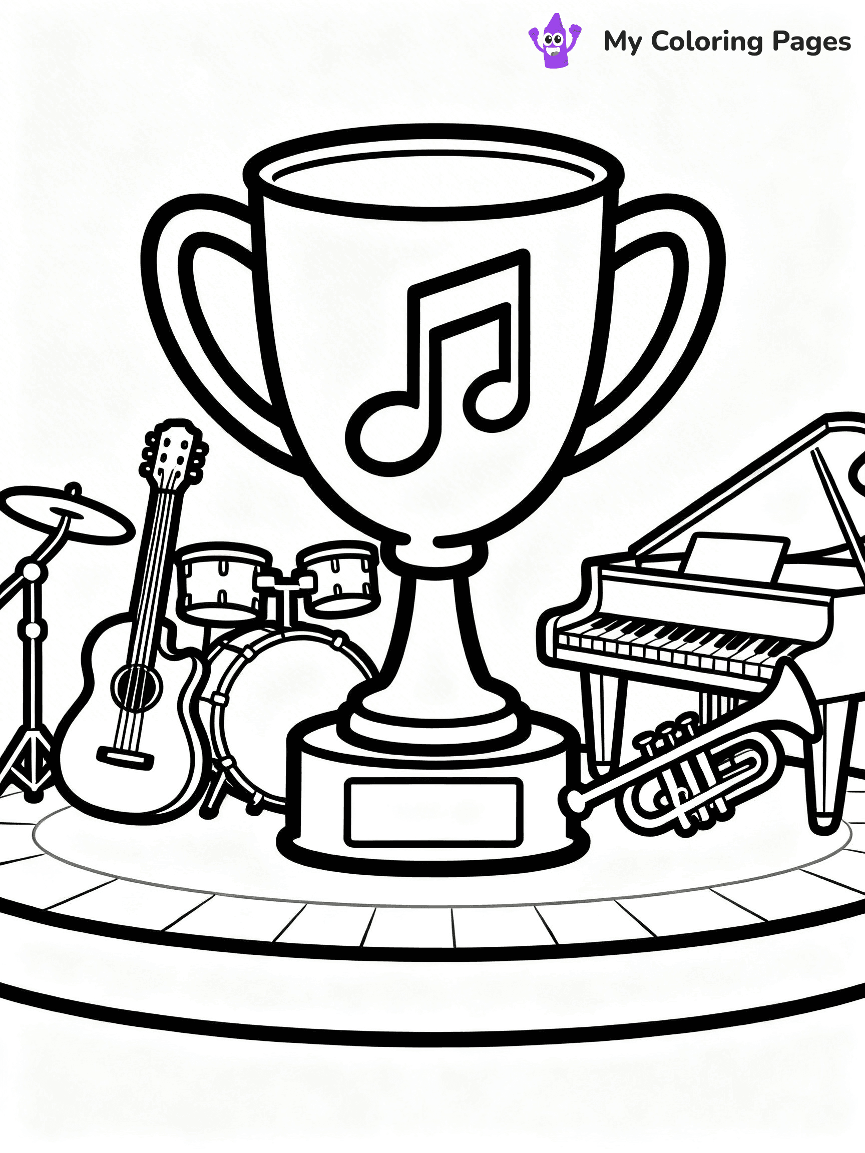 Trophy Coloring Pages - 30