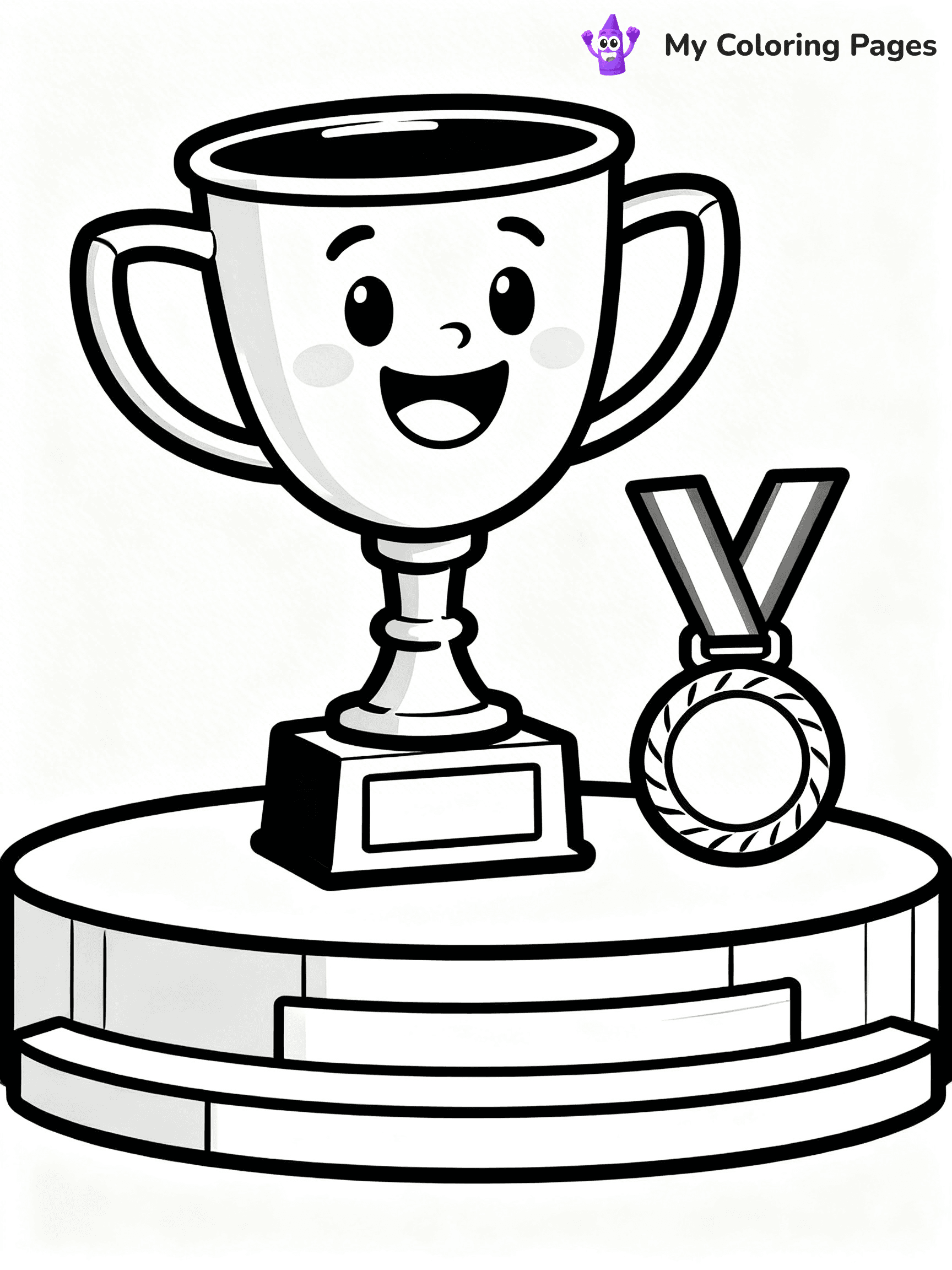 Trophy Coloring Pages - 15
