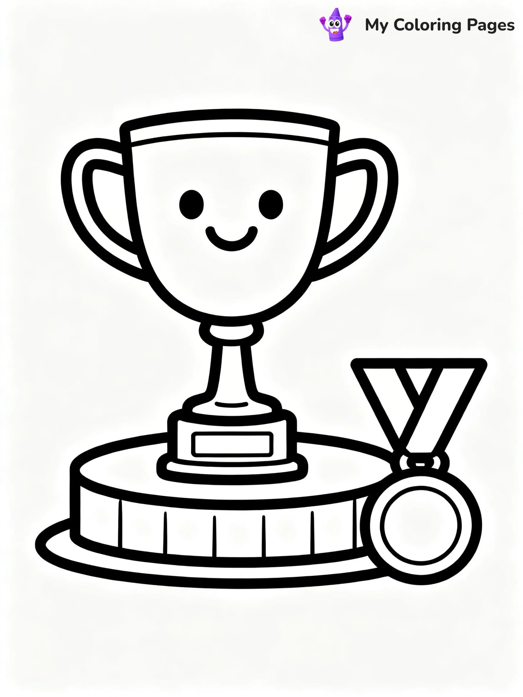 Trophy Coloring Pages - 10