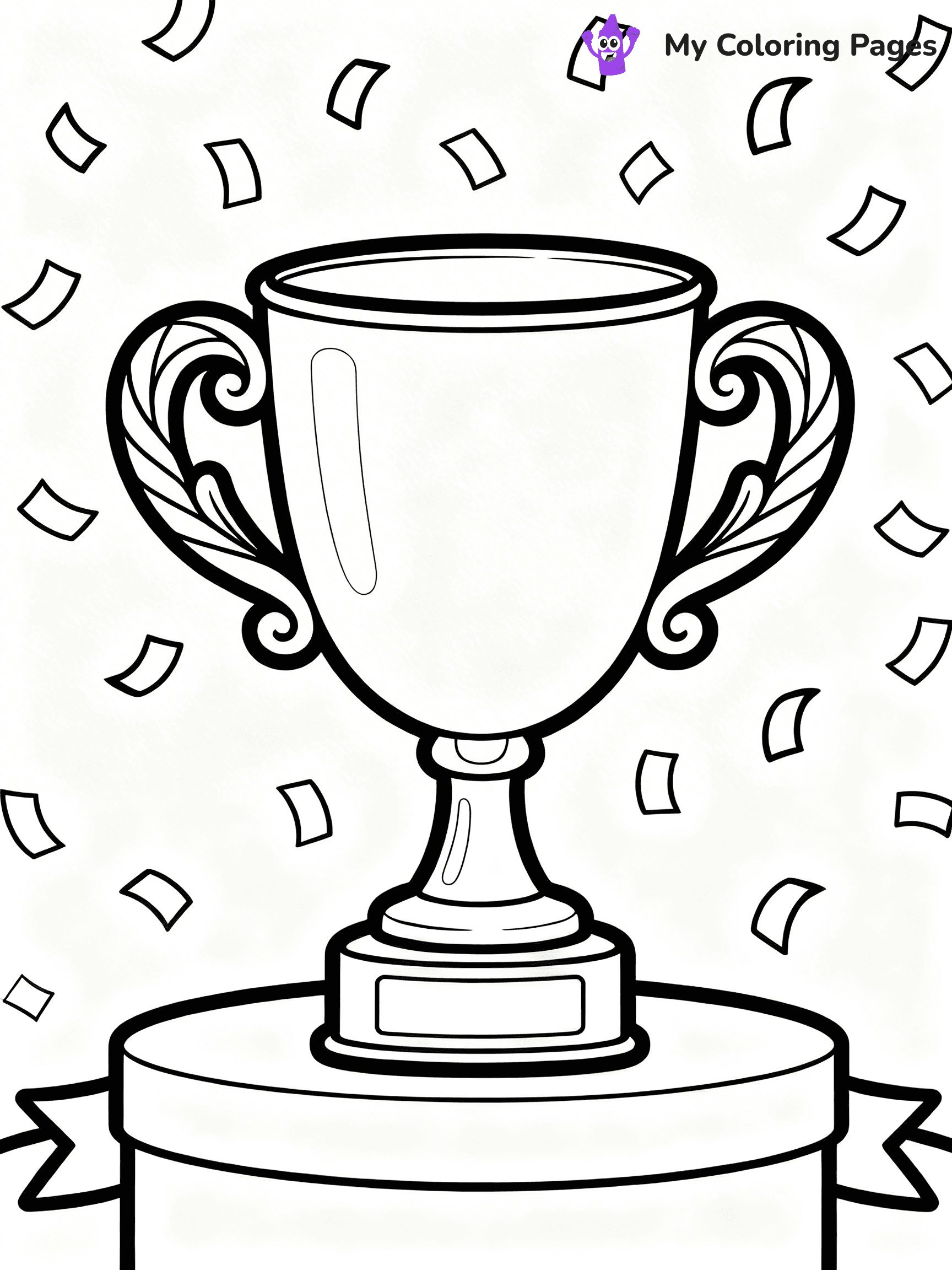 Trophy Coloring Pages - 2
