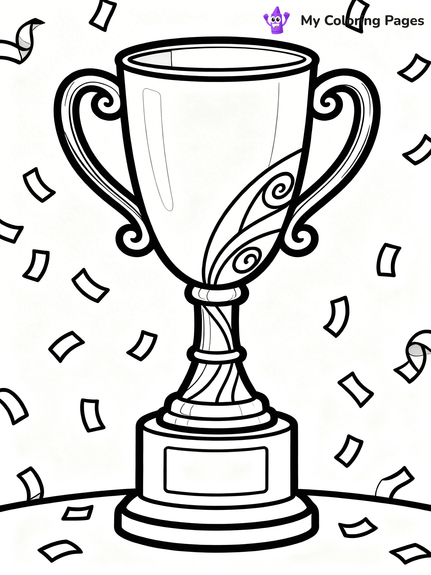 Trophy Coloring Pages - 1