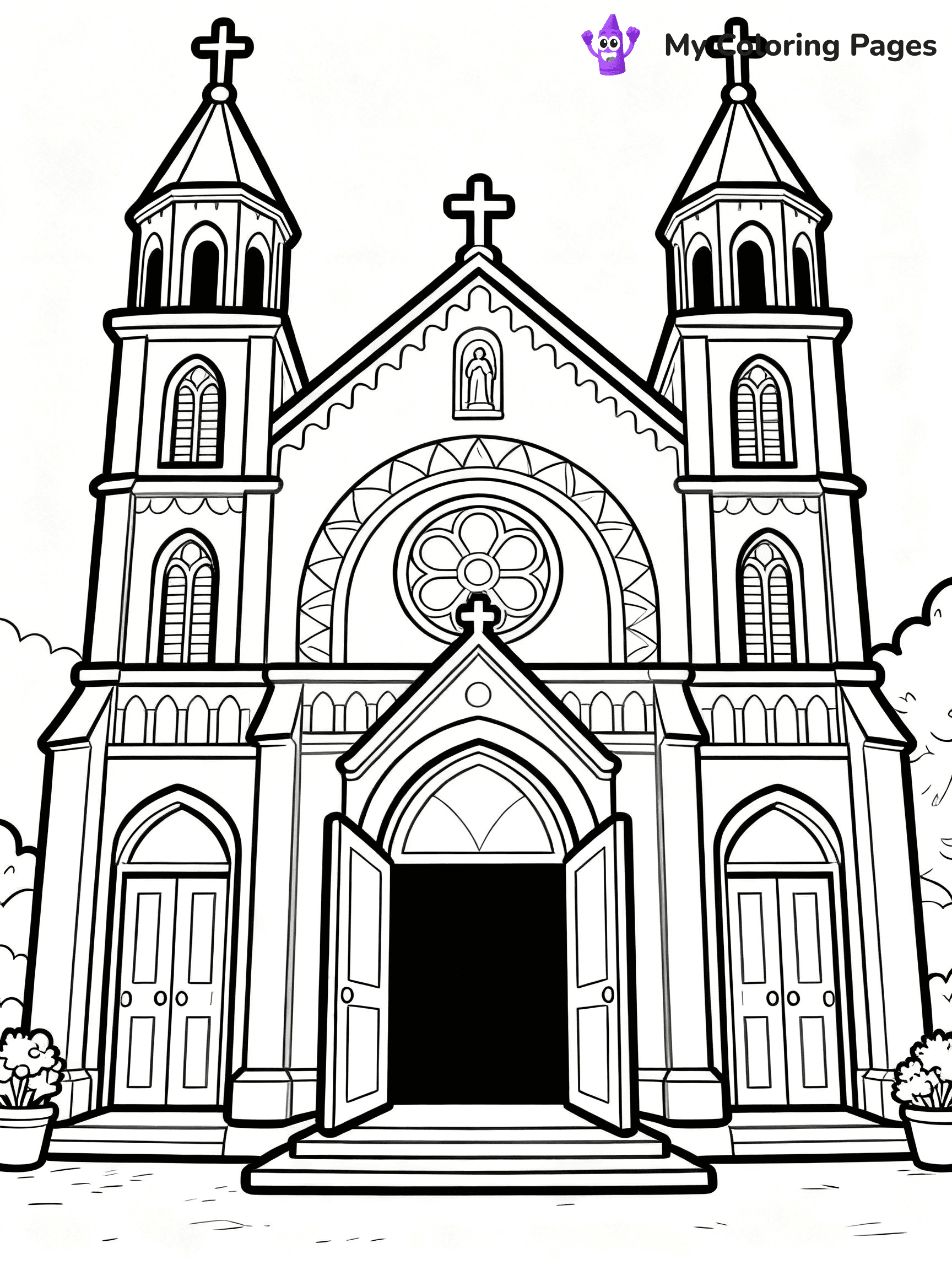 Church Coloring Pages - 38