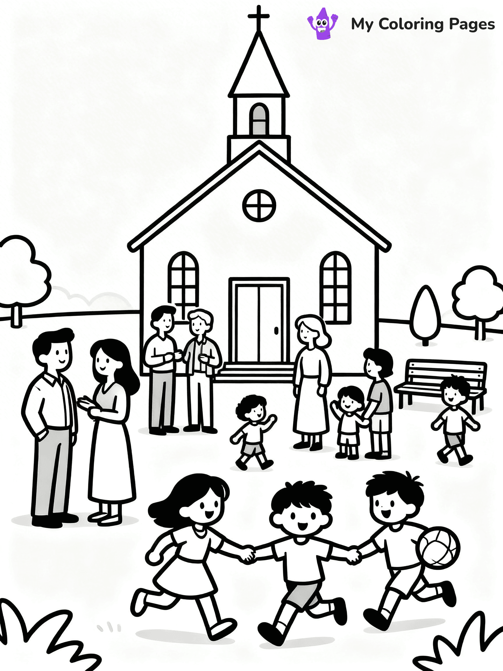 Church Coloring Pages - 27